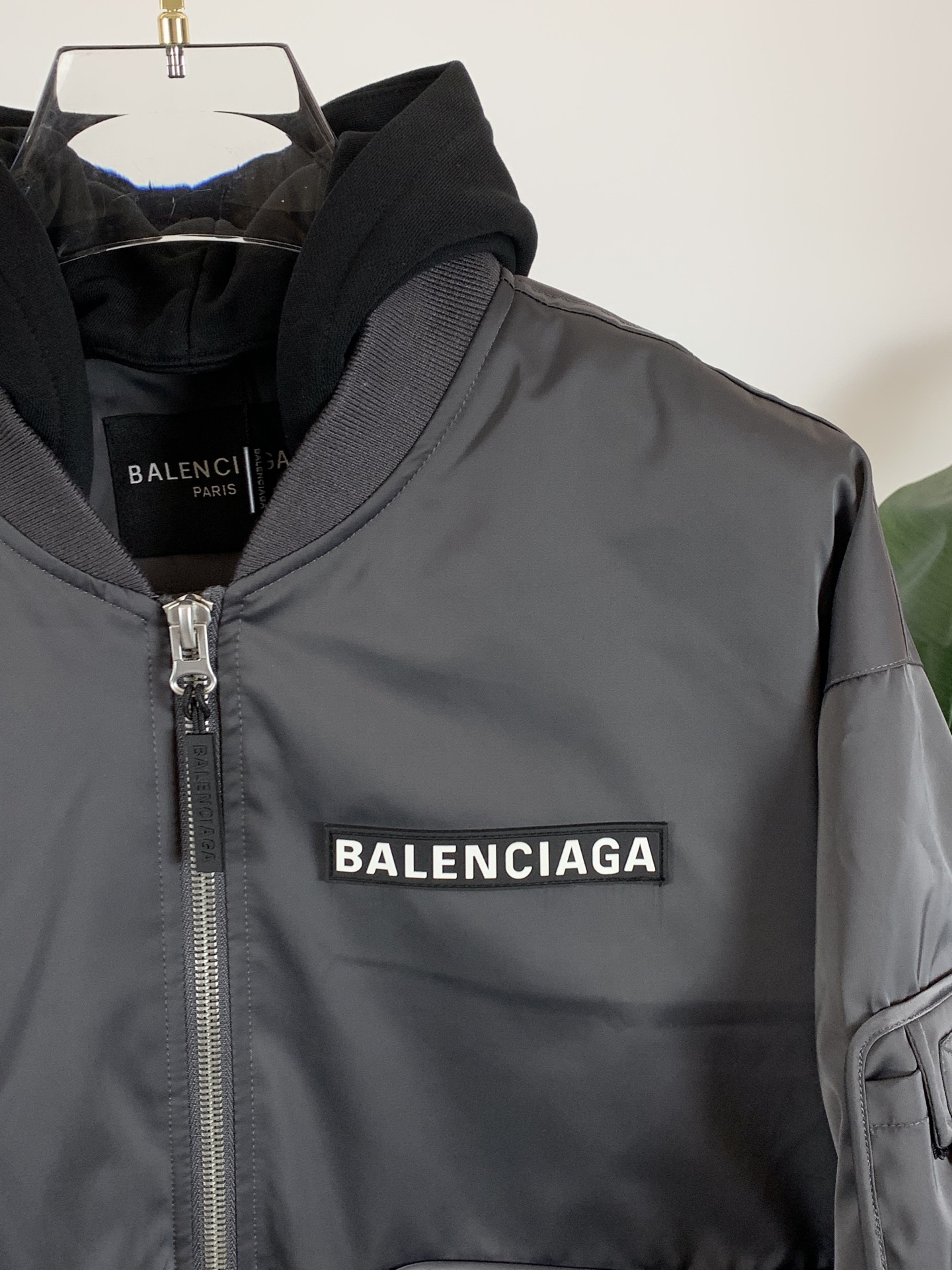 Balenciaga Down Jacket Goose Down Black Hooded S-m-xxxl