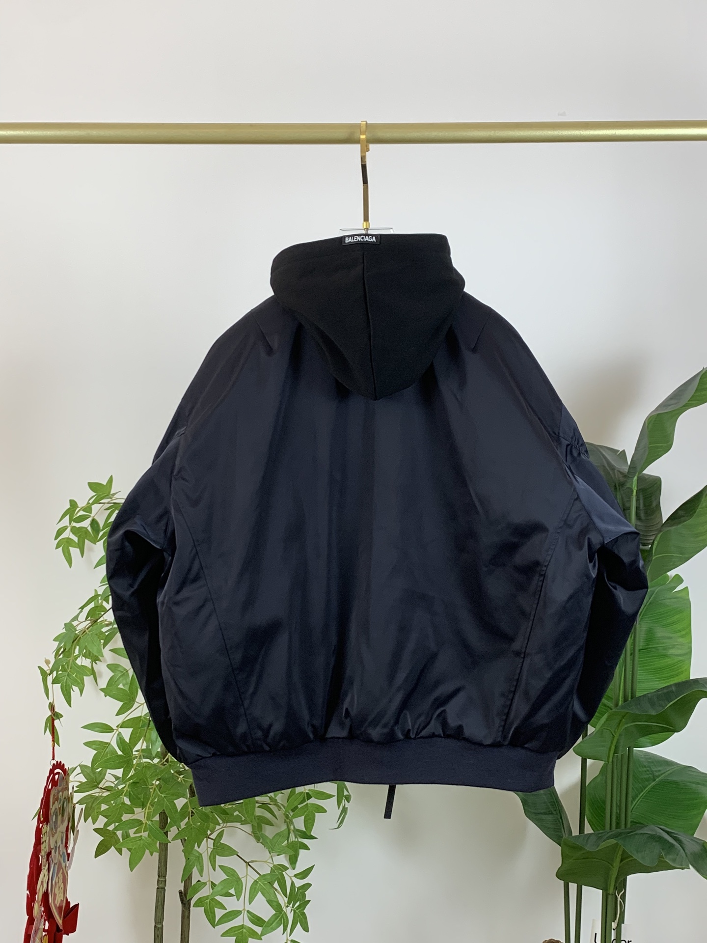 Balenciaga Down Jacket Goose Down Black Hooded S-m-xxxl