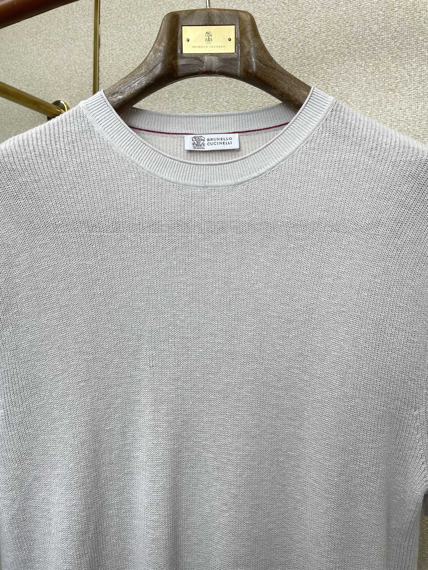 Brunello Cucinelli Male Basic Clothing Knitted L