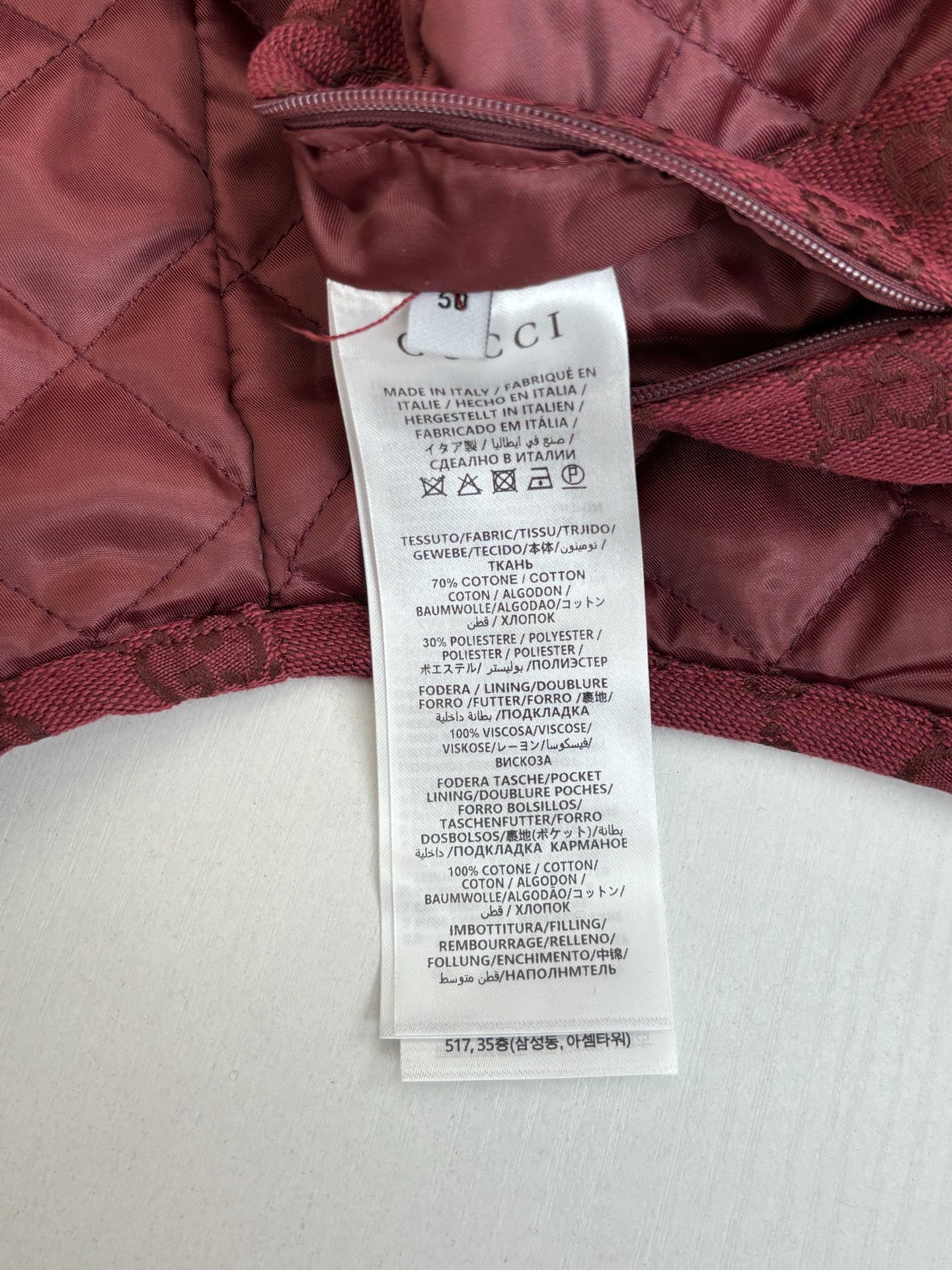 Gucci Jacket Cotton S-m-l-xl