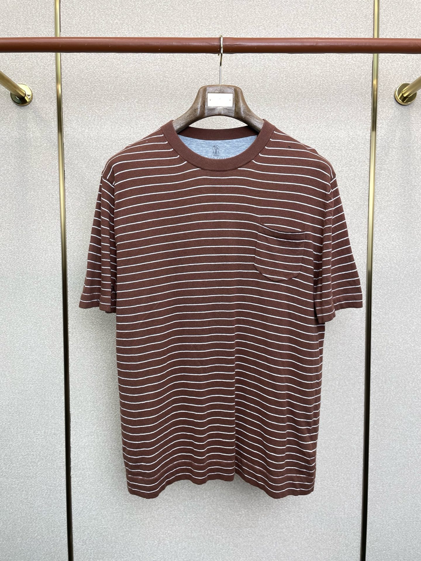Brunello Cucinelli Male Basic Clothing Striped L