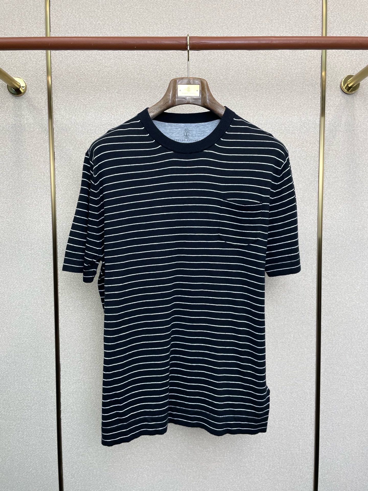 Brunello Cucinelli Male Basic Clothing Striped L