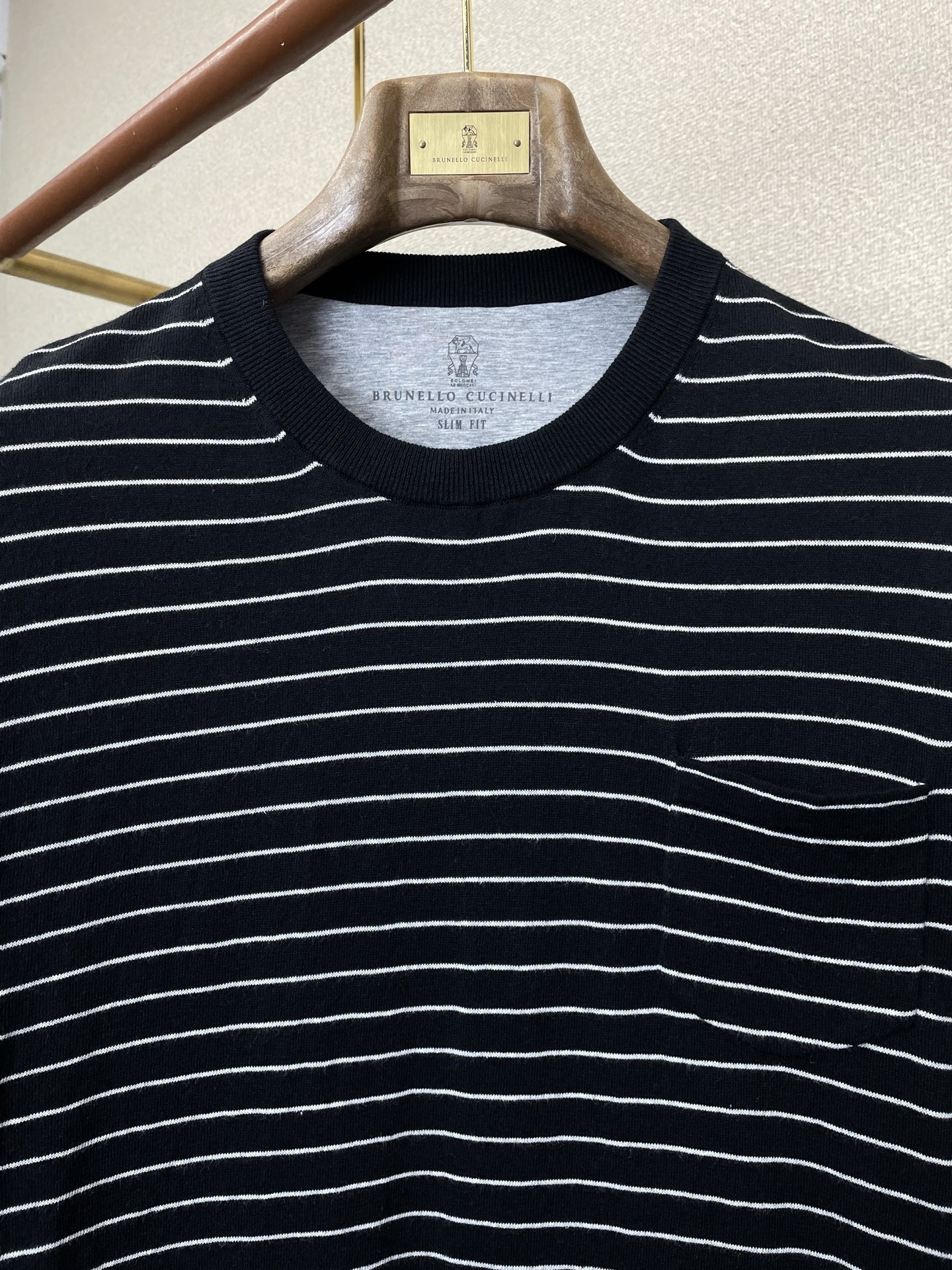 Brunello Cucinelli Male Basic Clothing Striped L