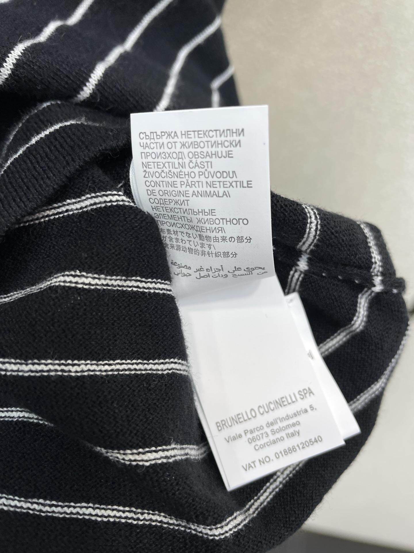 Brunello Cucinelli Male Basic Clothing Striped L