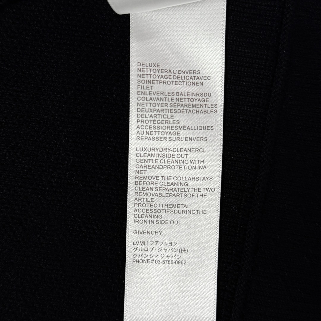 Givenchy Couple Basic Clothing Wool Black Xs-s-l