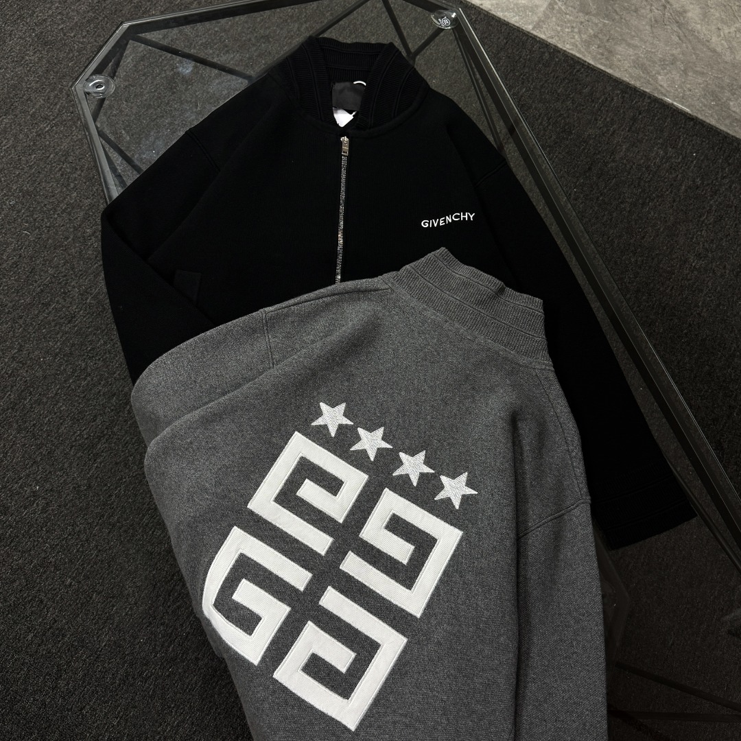 Givenchy Couple Basic Clothing Wool Black Xs-s-l