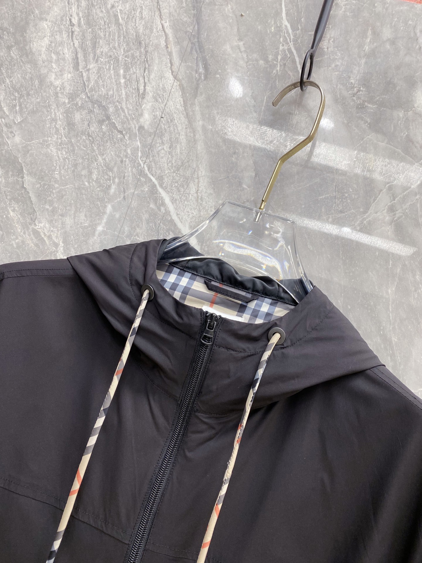 Burberry Jacket Black Hooded S