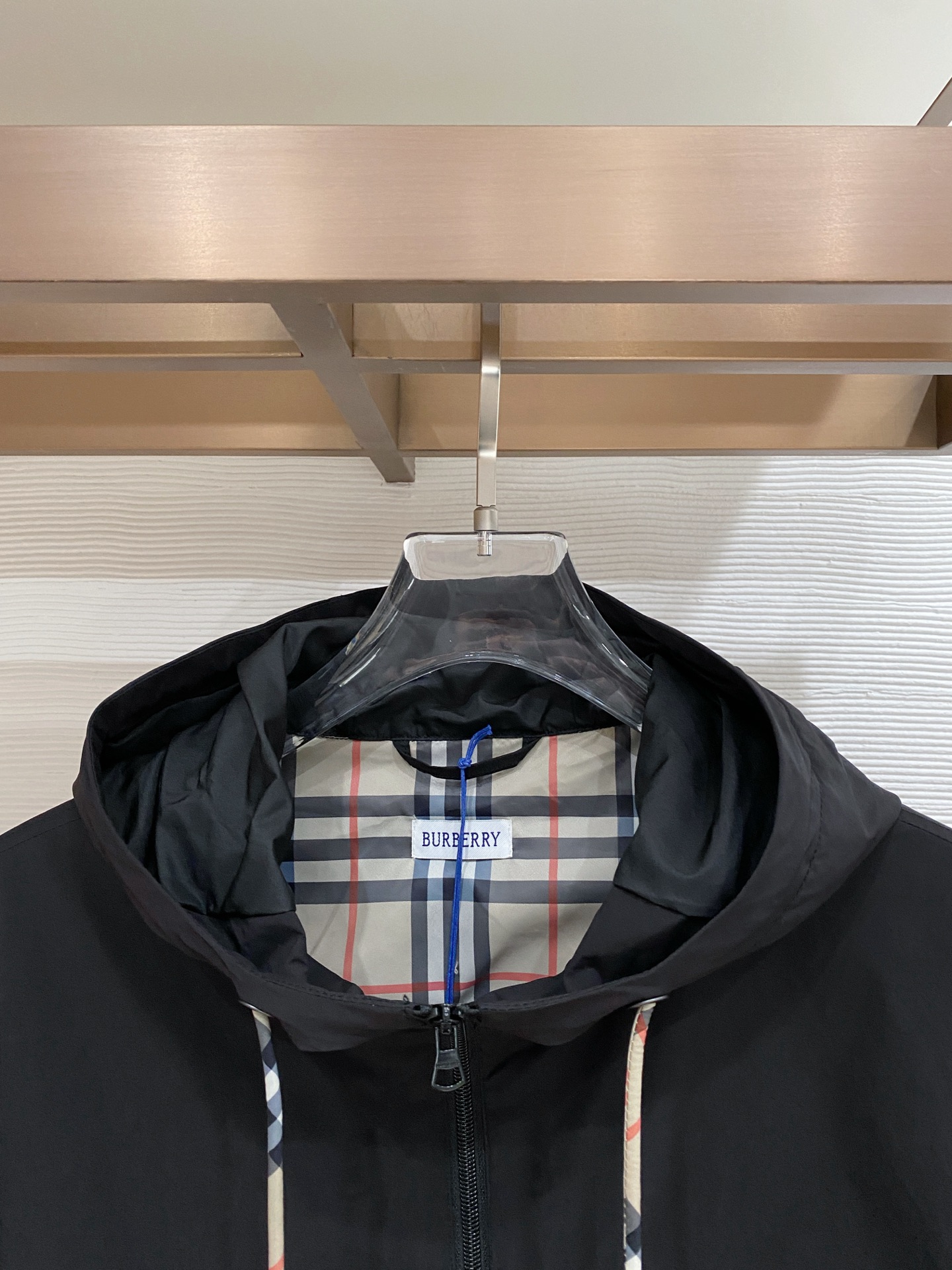 Burberry Jacket Black Hooded S