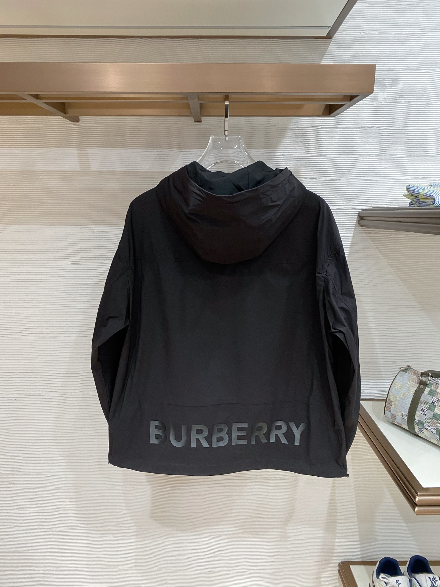 Burberry Jacket Black Hooded S