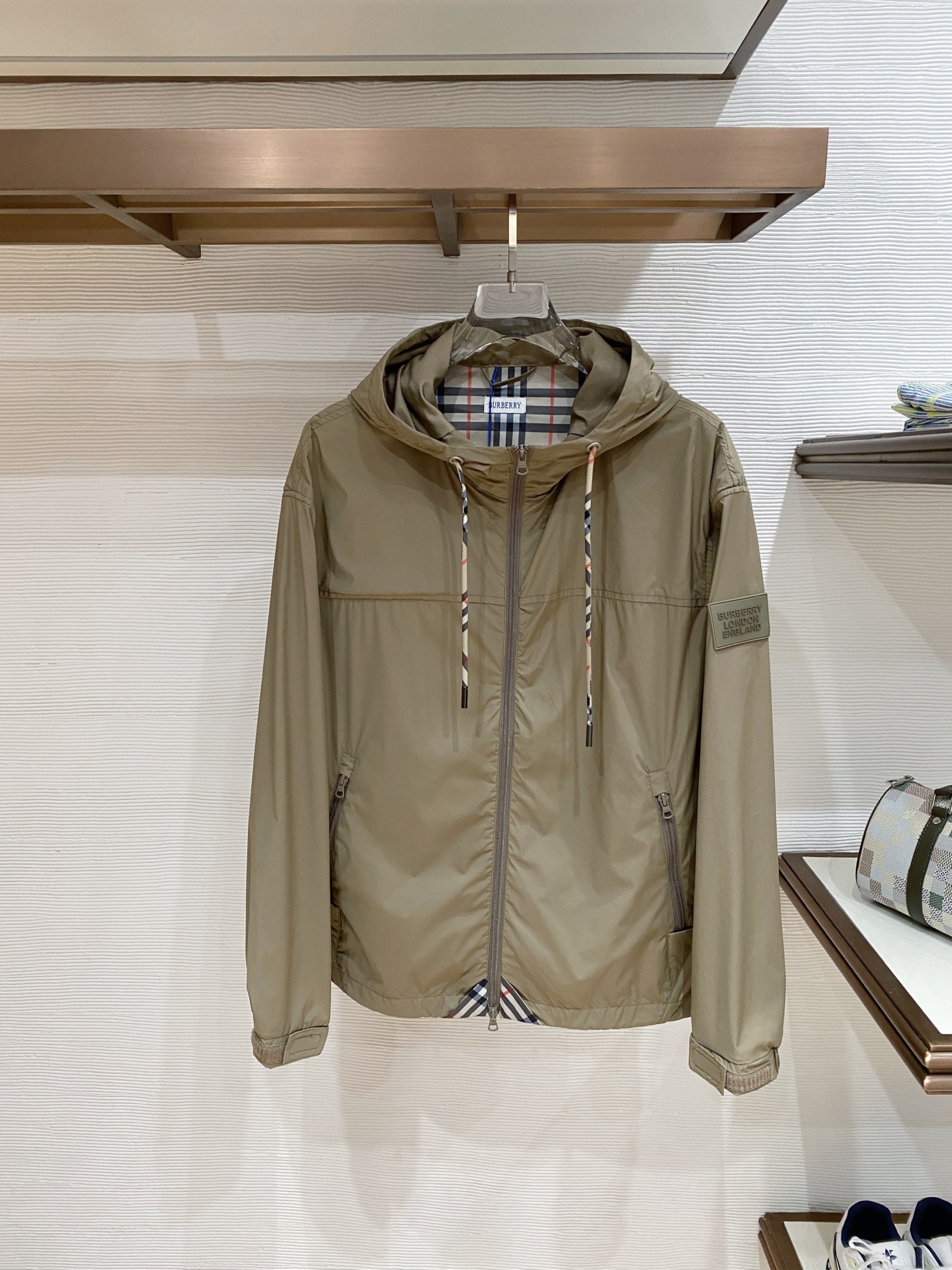 Burberry Jacket Black Hooded S