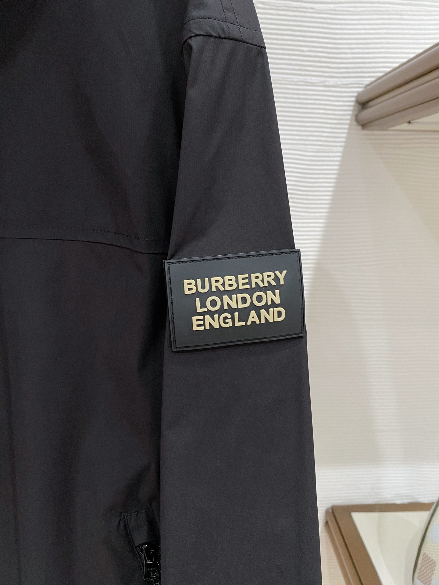 Burberry Jacket Black Hooded S