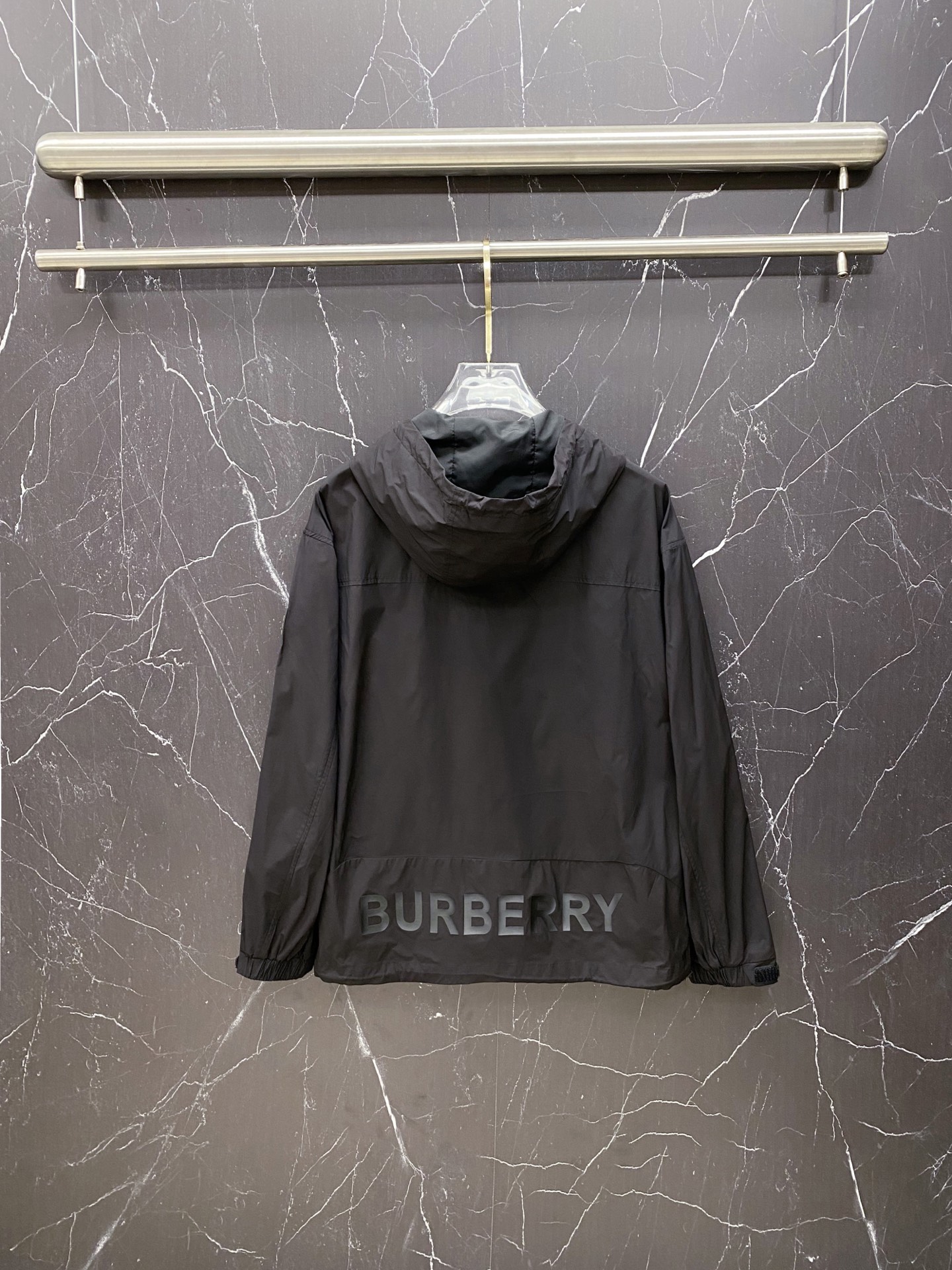 Burberry Jacket Black Hooded S