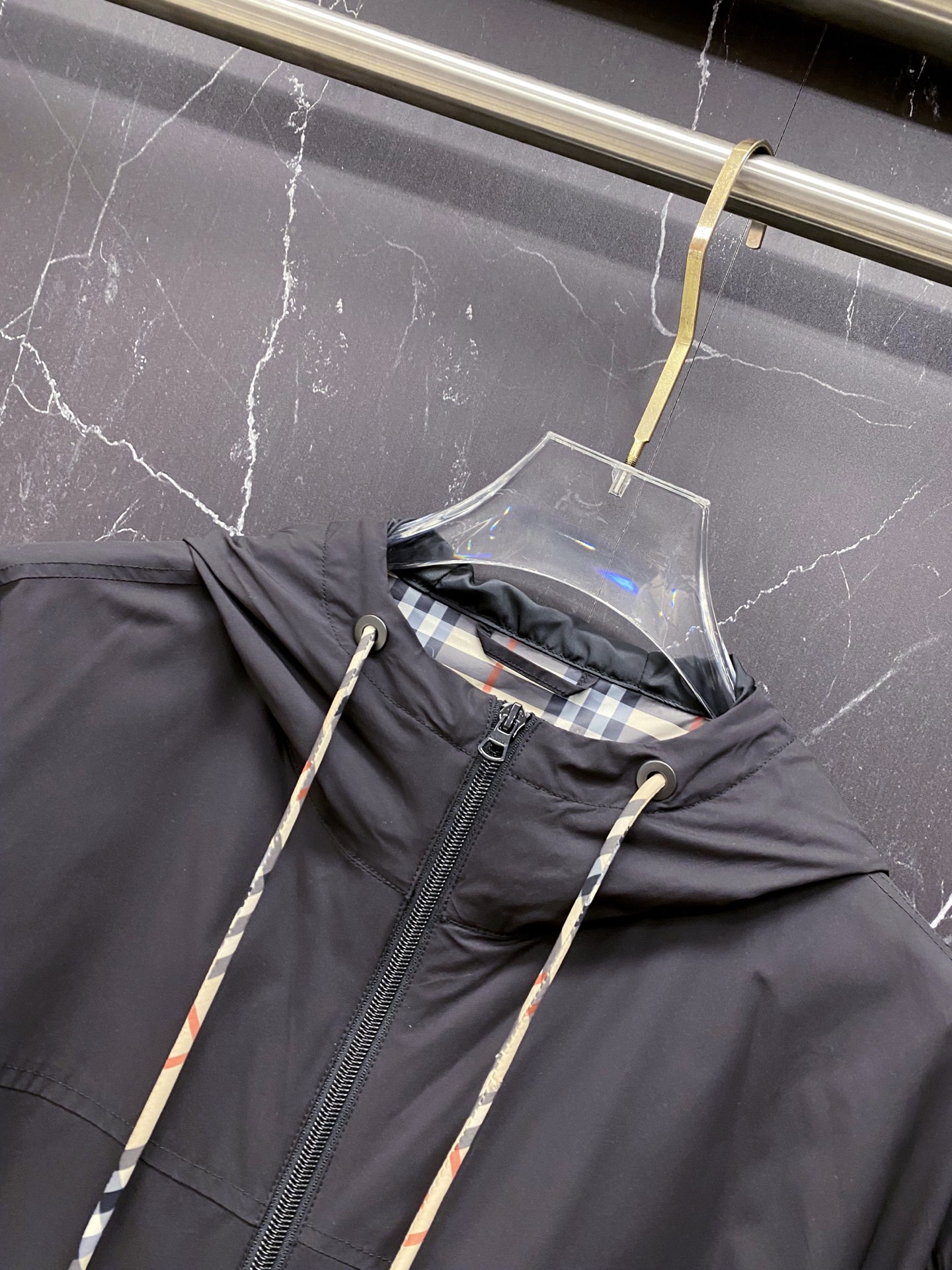 Burberry Jacket Black Hooded S