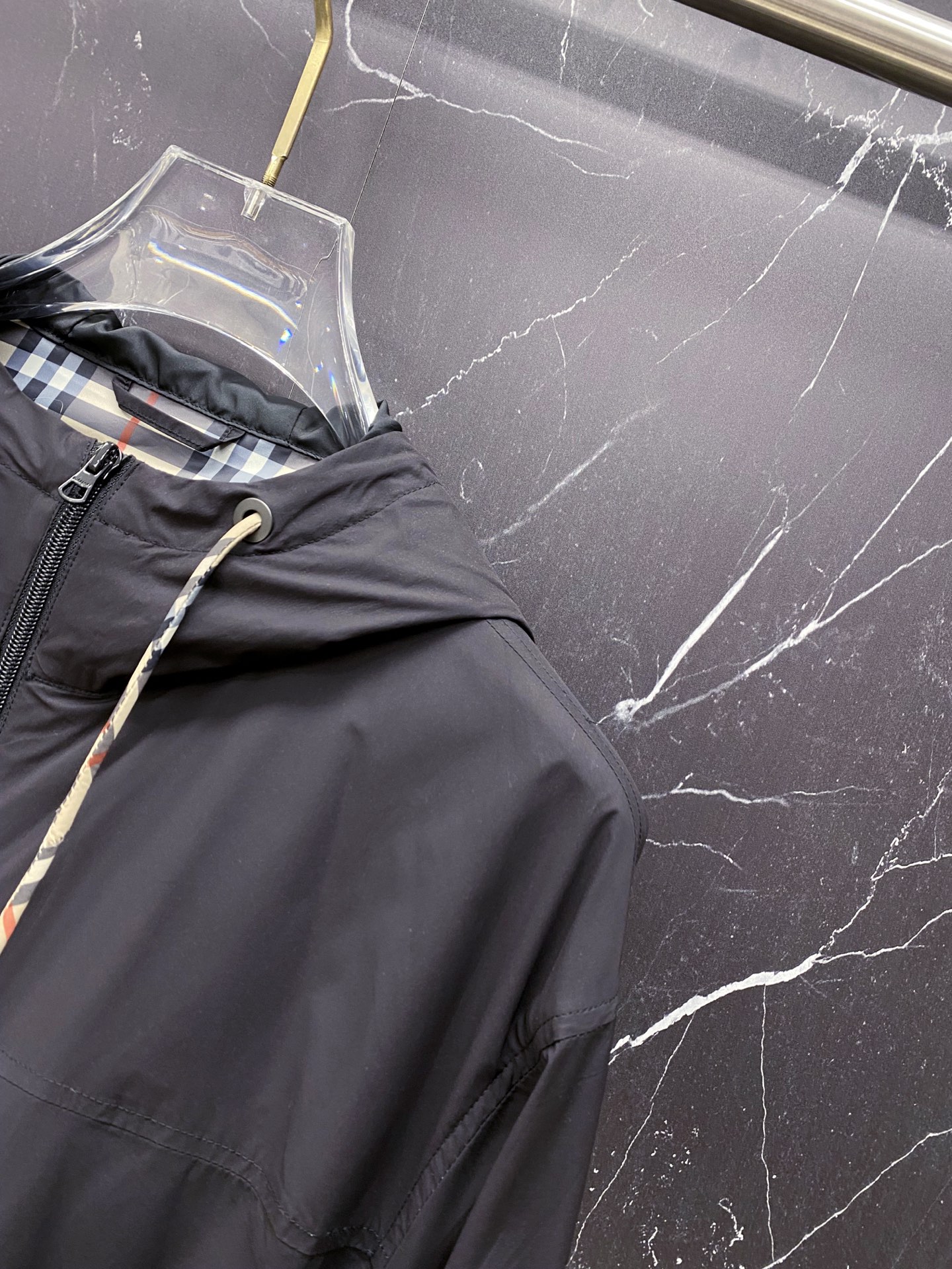 Burberry Jacket Black Hooded S