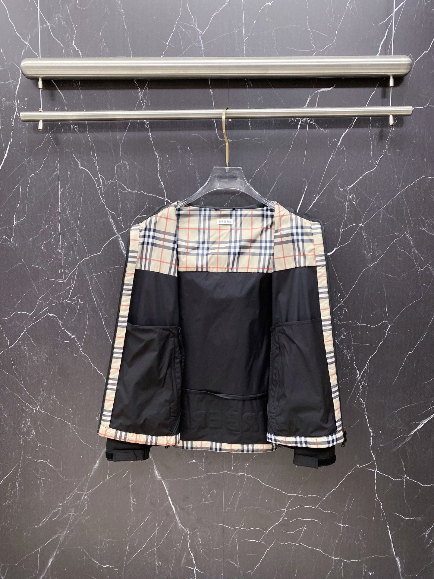 Burberry Jacket Black Hooded S