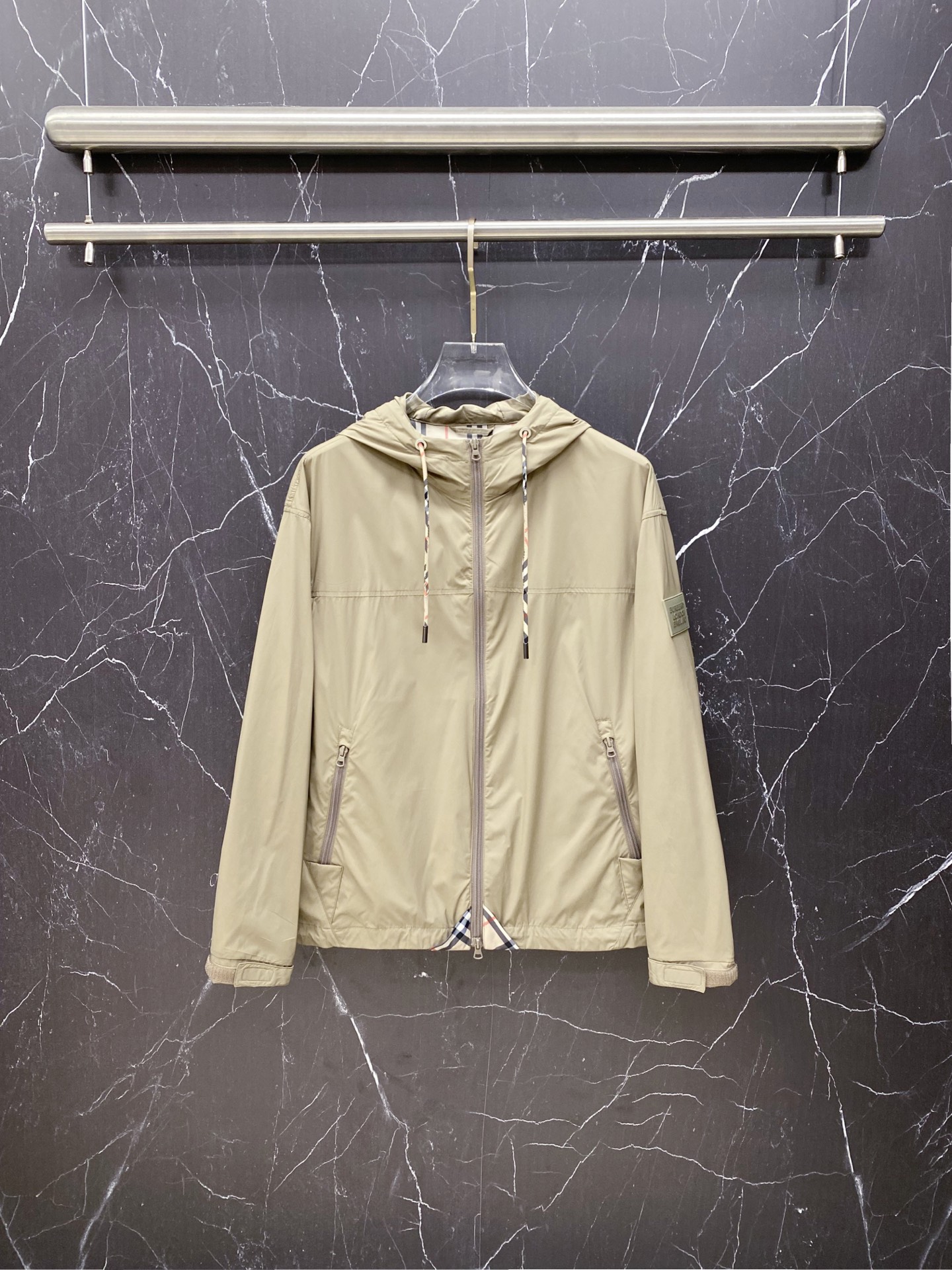 Burberry Jacket Black Hooded S