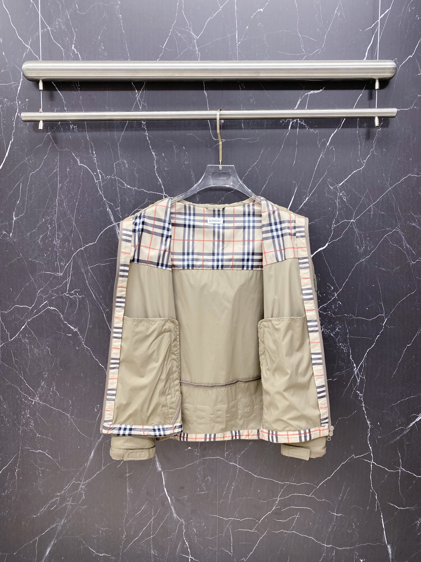 Burberry Jacket Black Hooded S