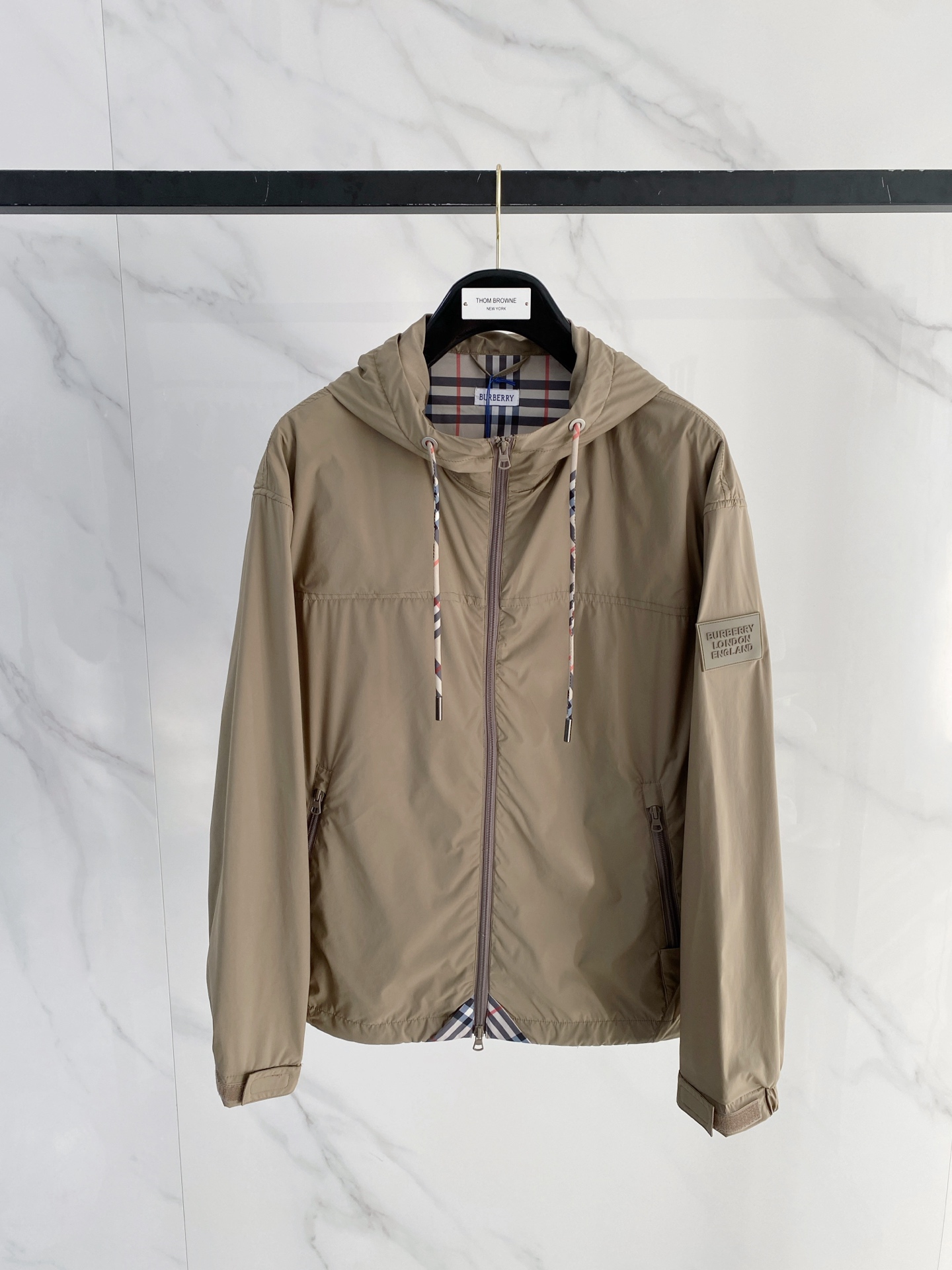 Burberry Jacket Black Hooded S