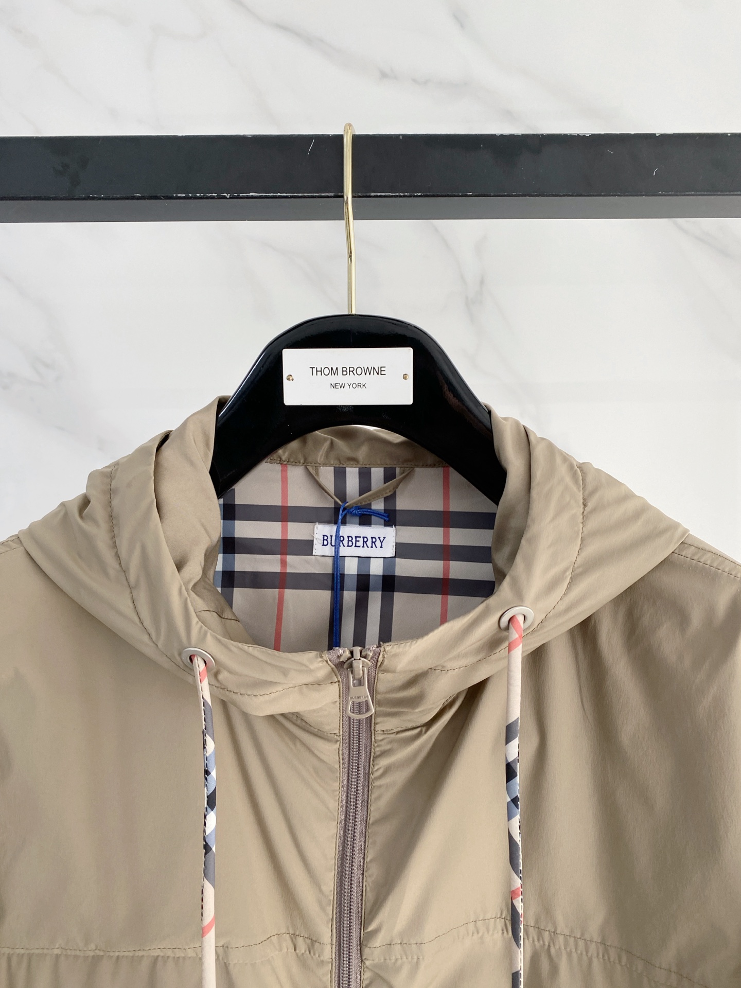 Burberry Jacket Black Hooded S
