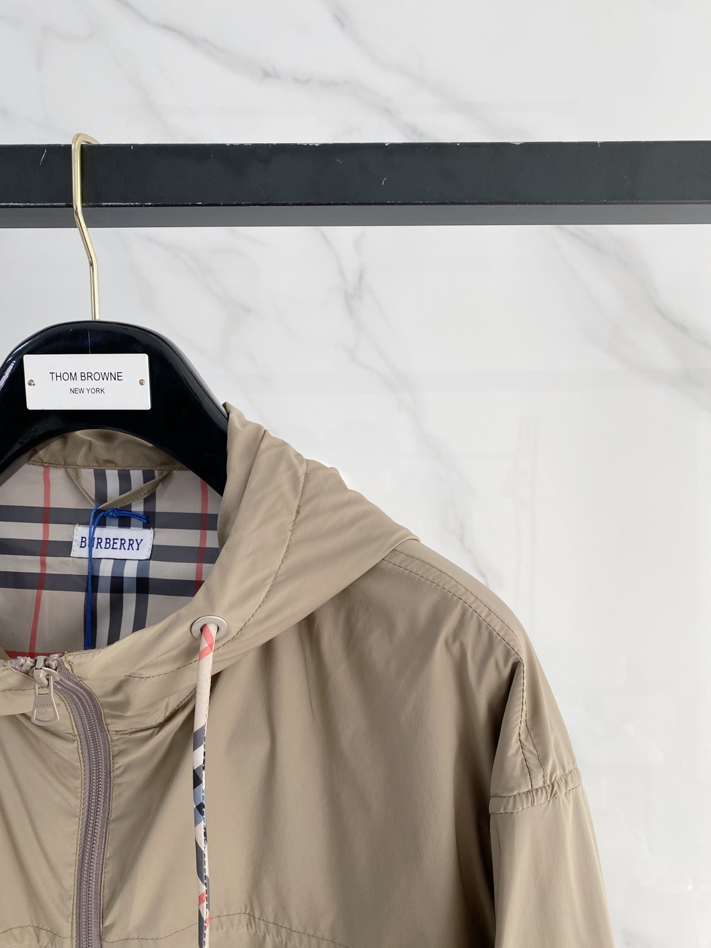 Burberry Jacket Black Hooded S
