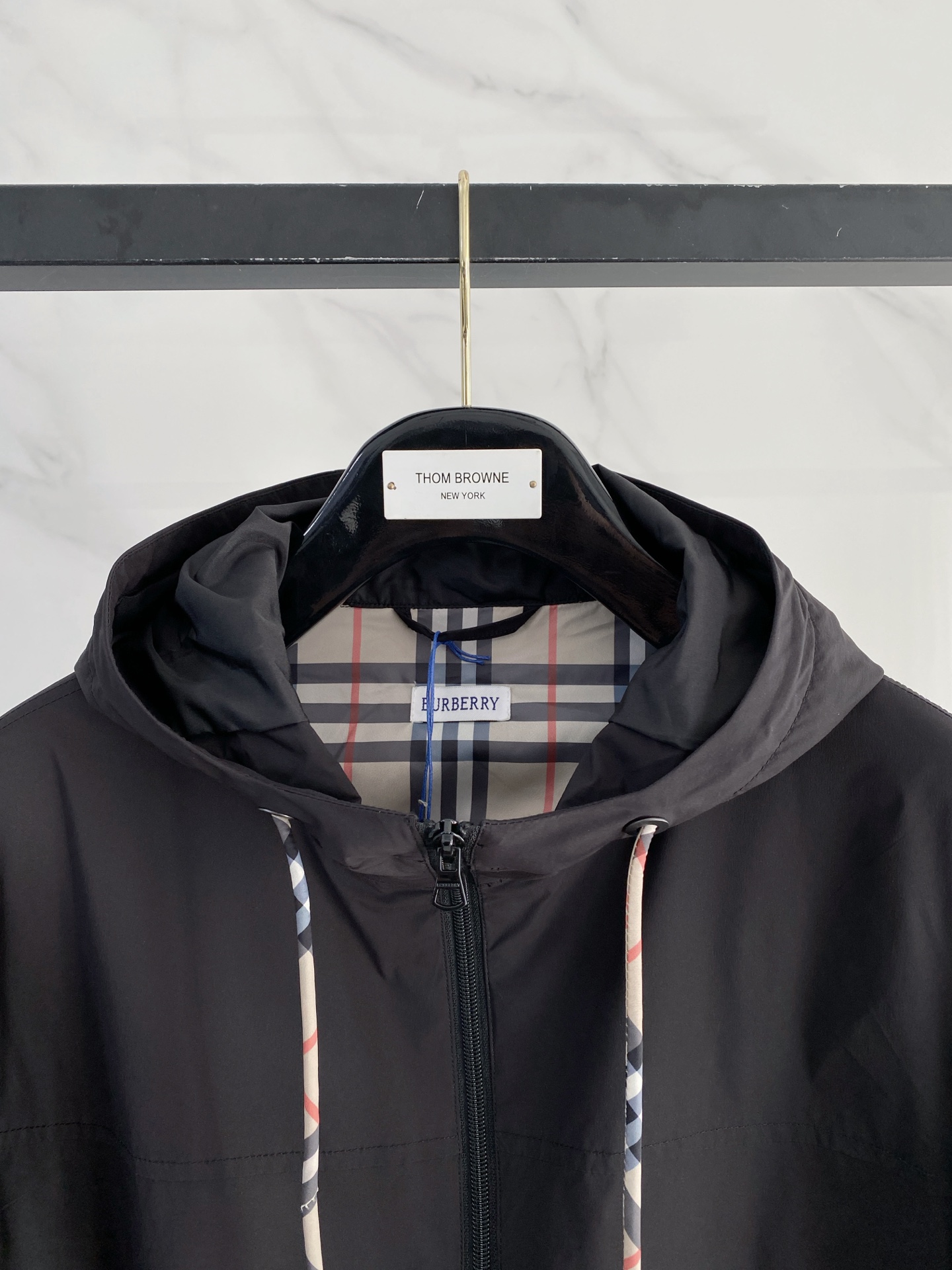 Burberry Jacket Black Hooded S