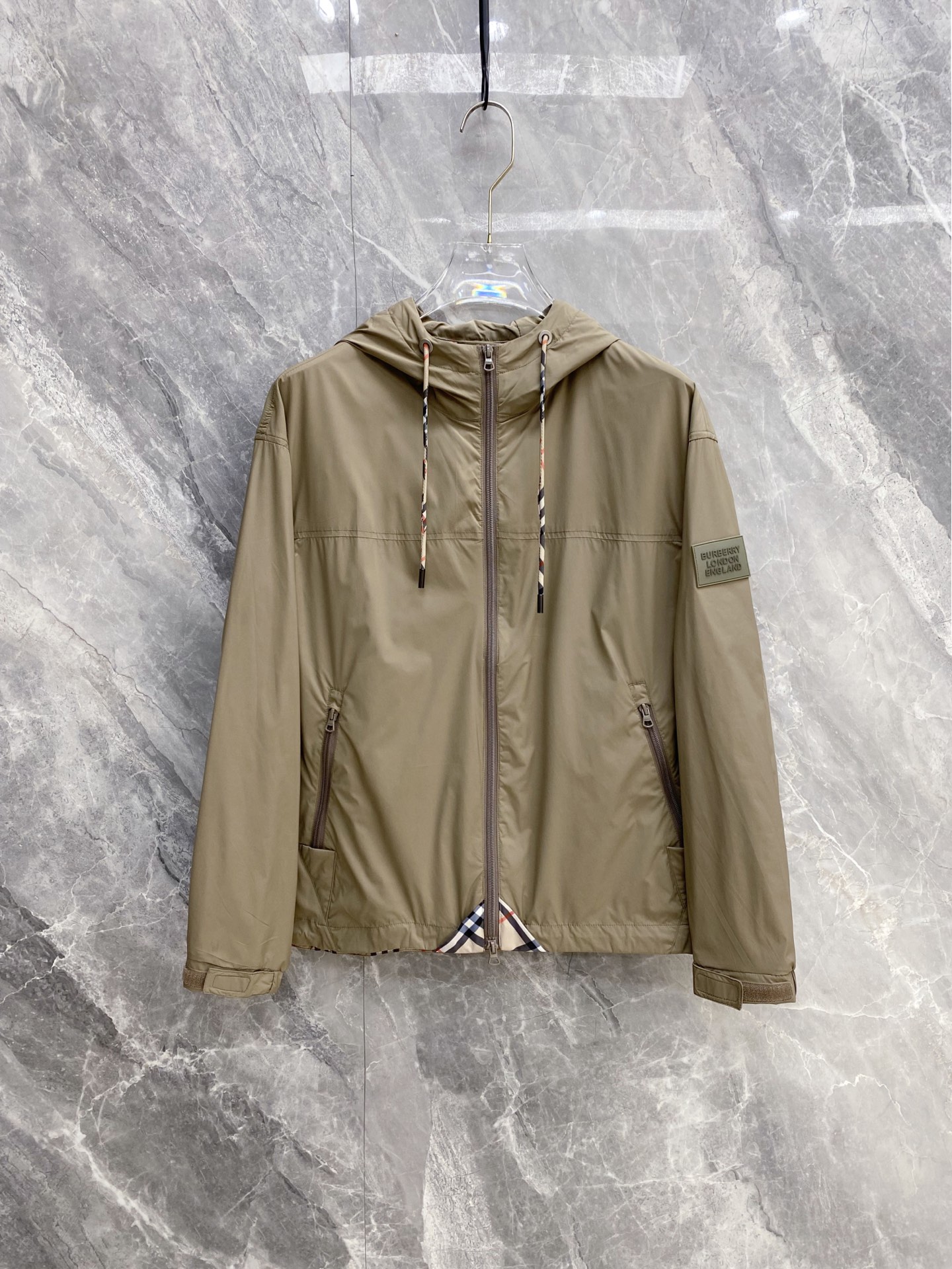 Burberry Jacket Black Hooded S