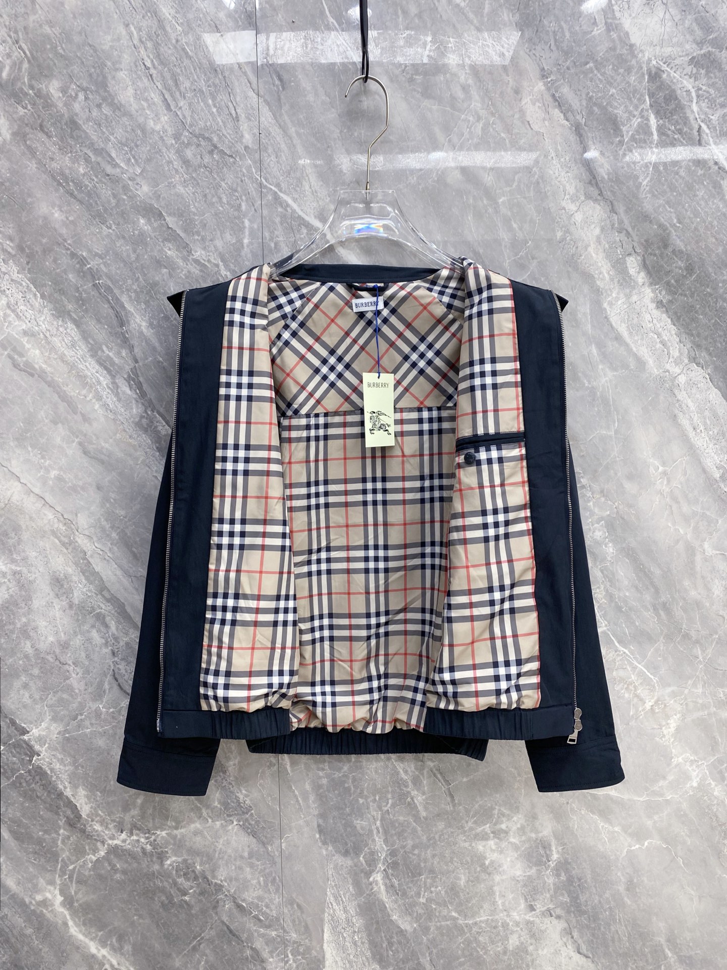 Burberry Jacket Black Hooded S