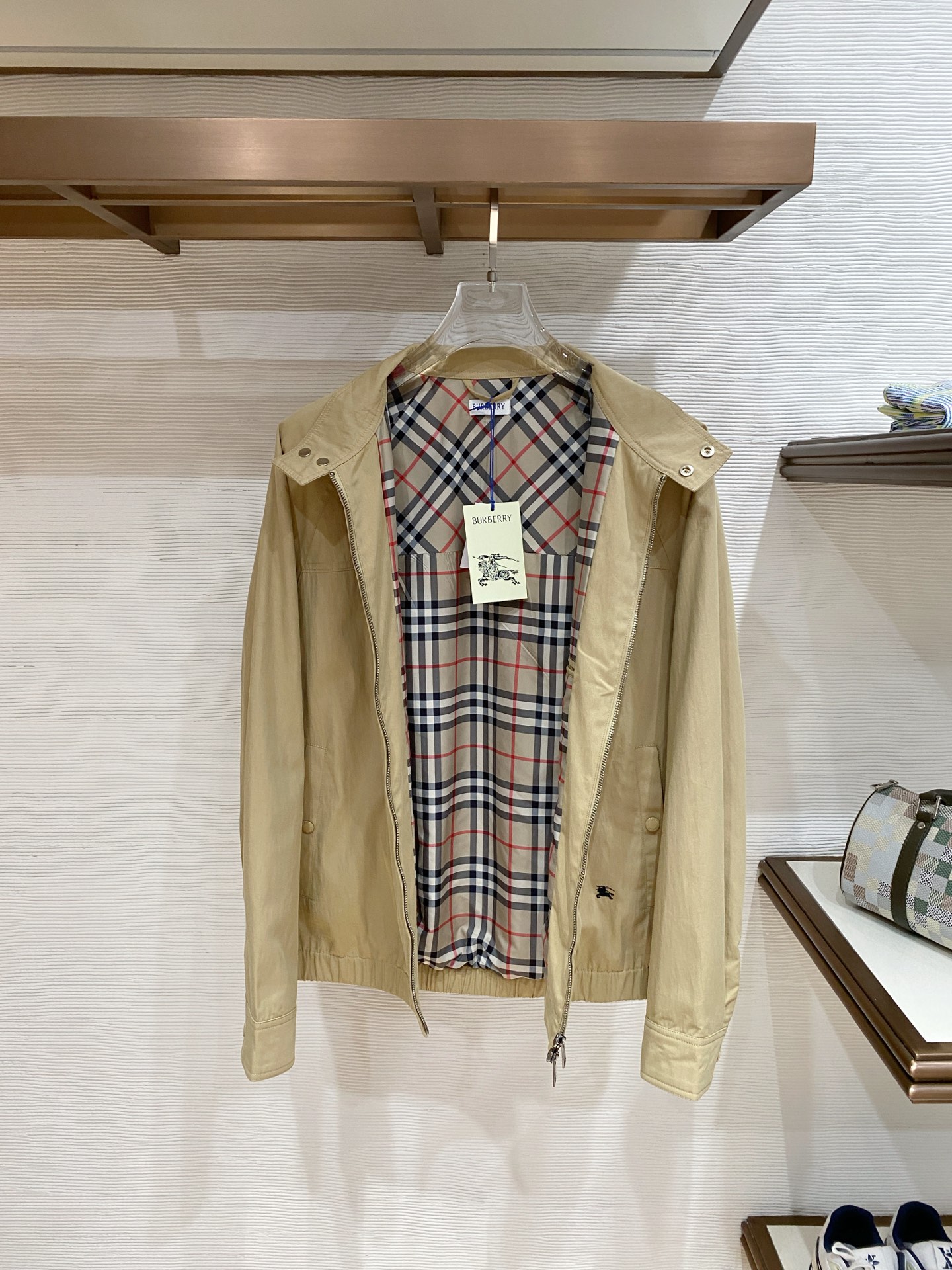 Burberry Jacket Black Hooded S