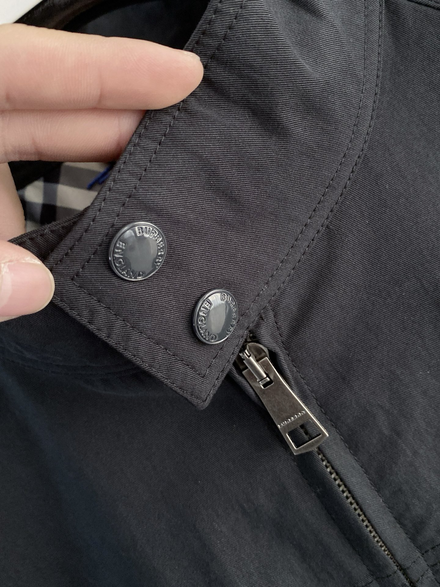 Burberry Jacket Black Hooded S