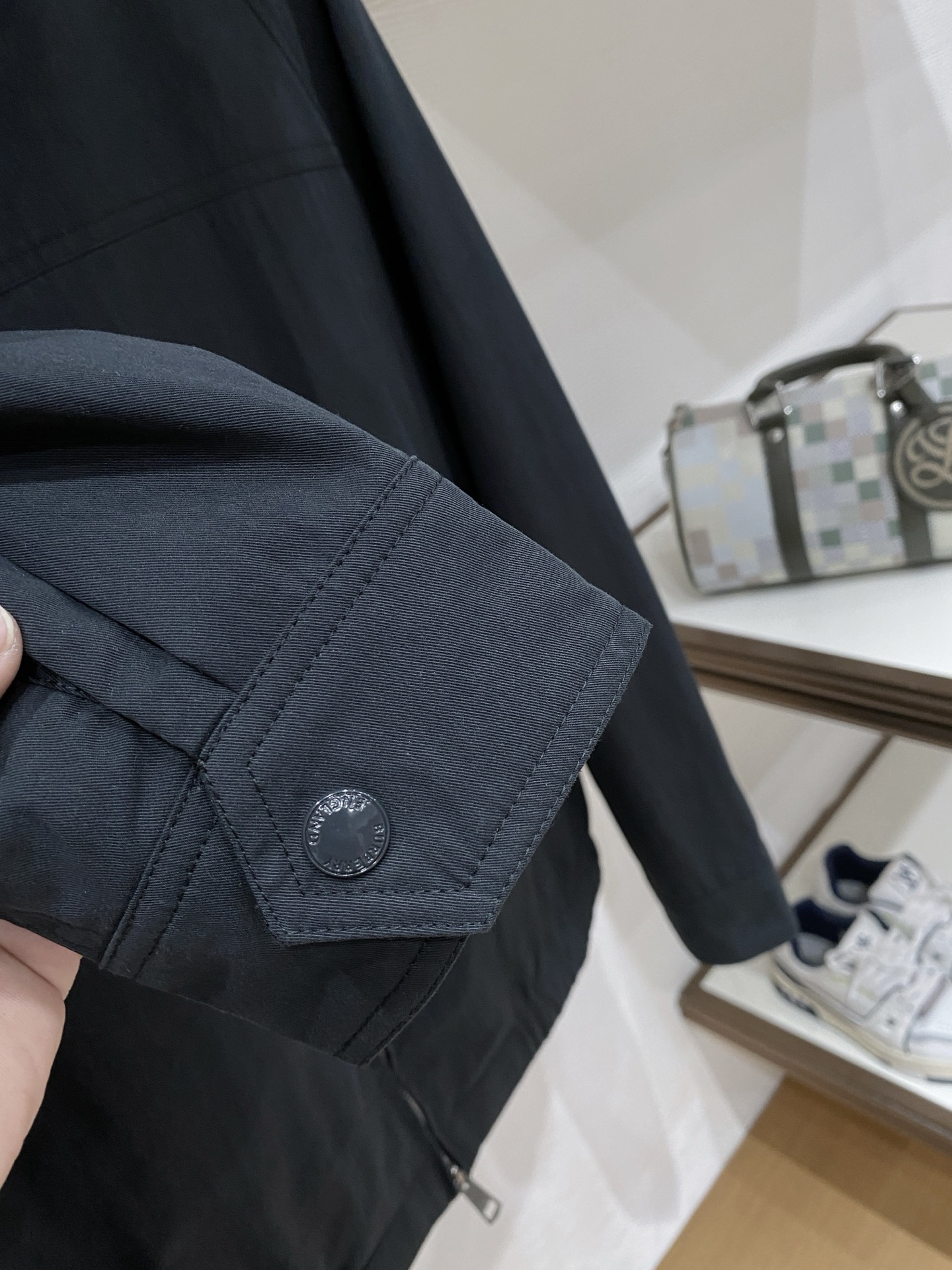 Burberry Jacket Black Hooded S