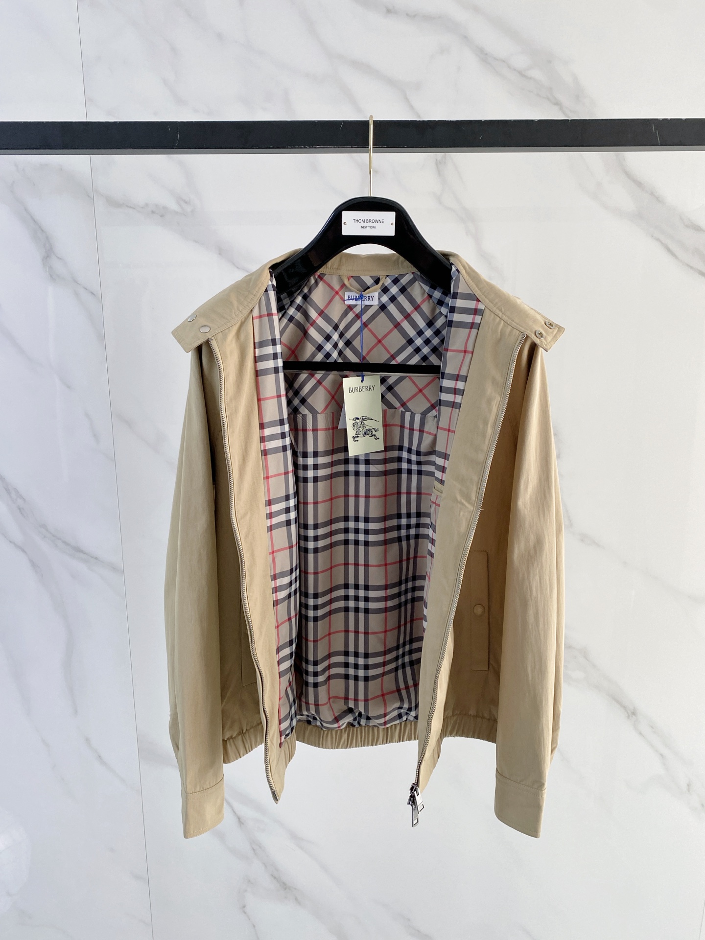 Burberry Jacket Black Hooded S