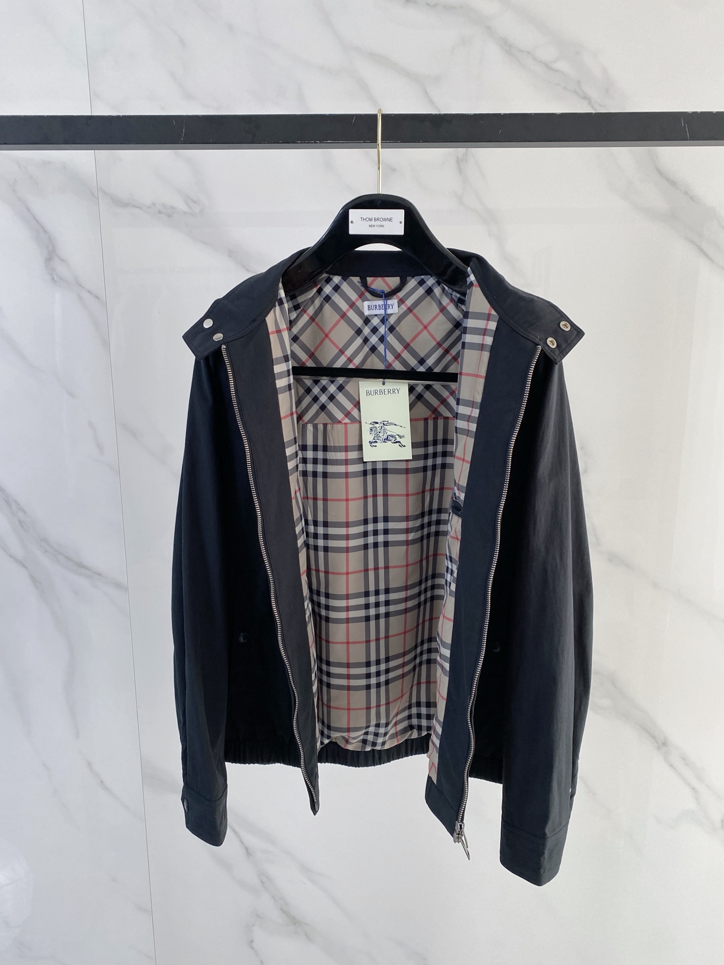 Burberry Jacket Black Hooded S