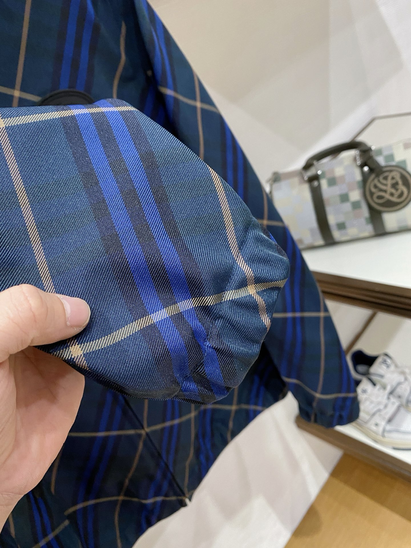 Burberry Jacket Blue Hooded