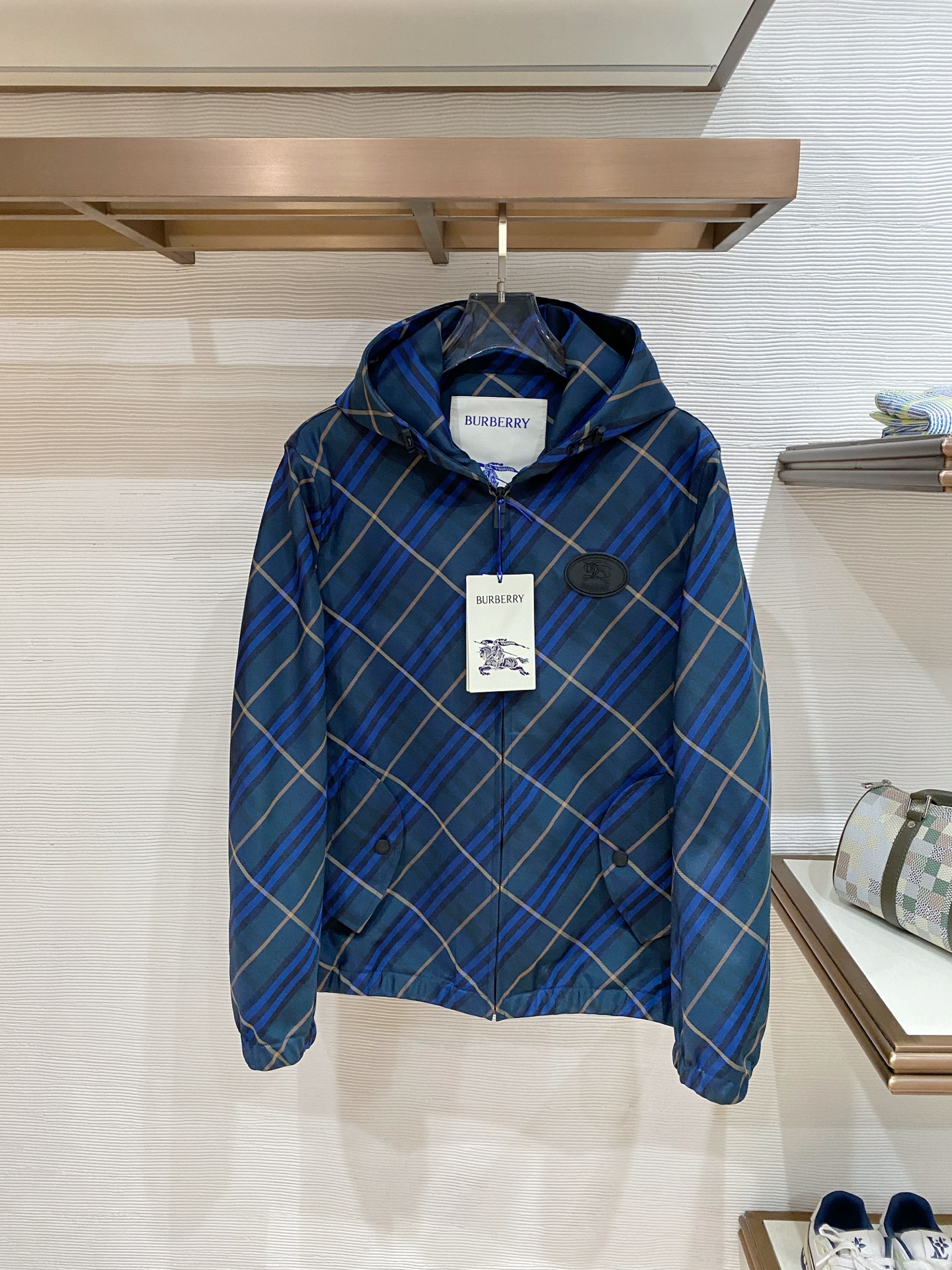 Burberry Jacket Blue Hooded