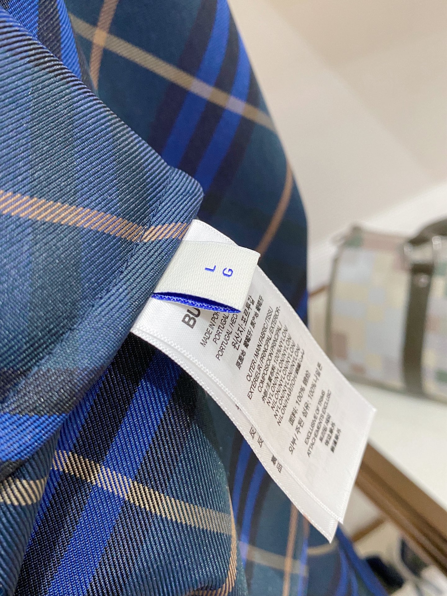 Burberry Jacket Blue Hooded