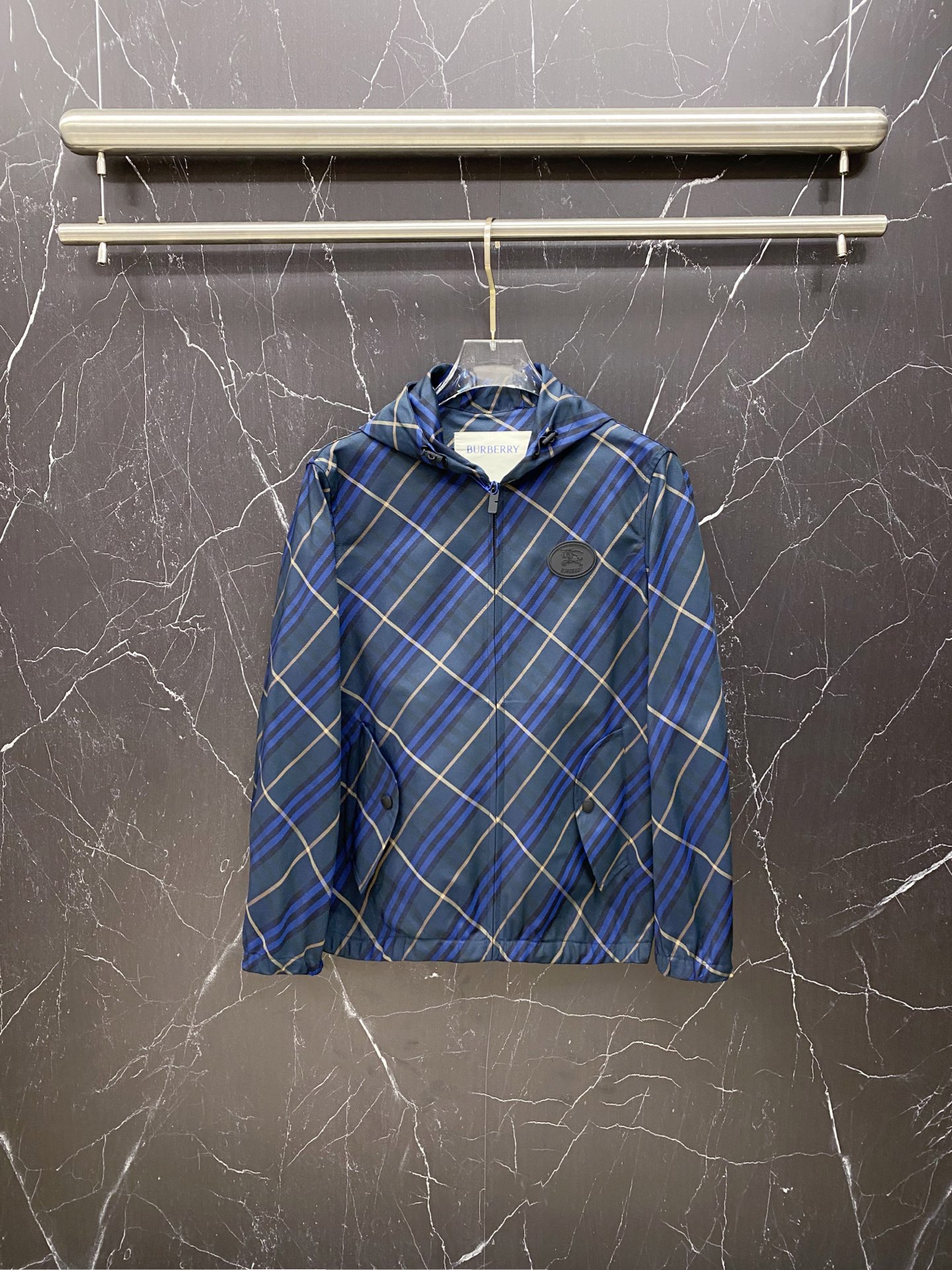 Burberry Jacket Blue Hooded