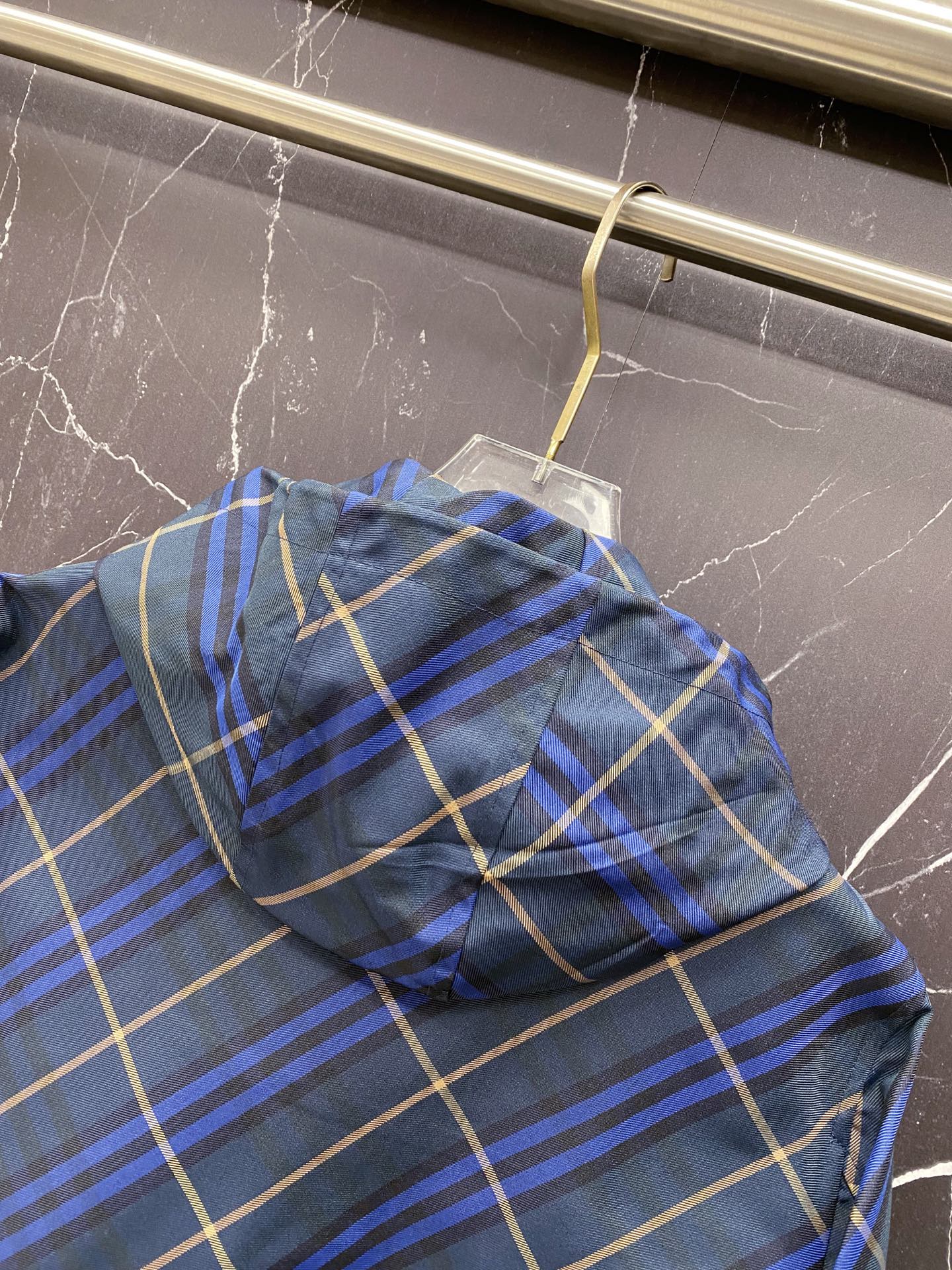 Burberry Jacket Blue Hooded