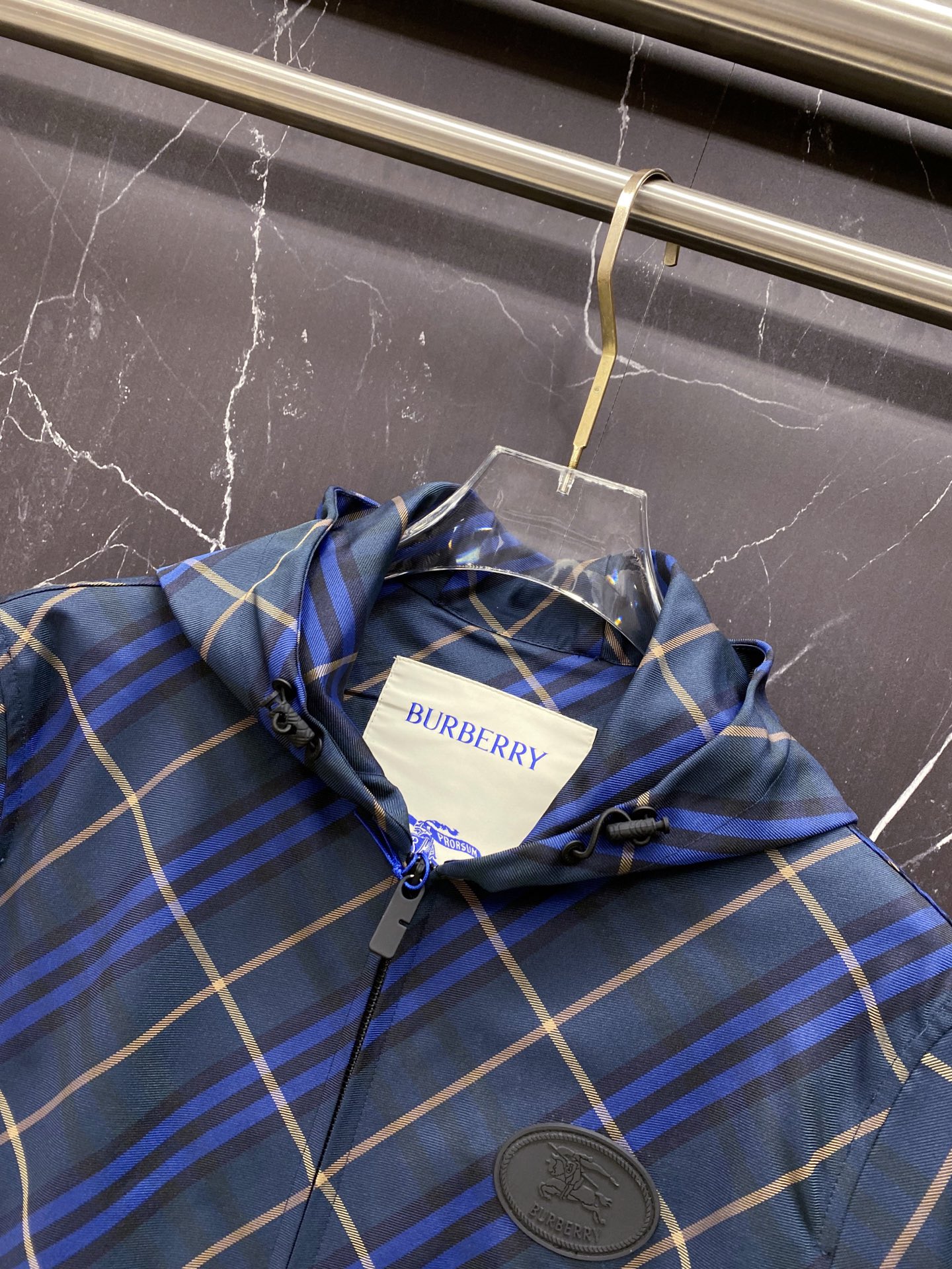 Burberry Jacket Blue Hooded