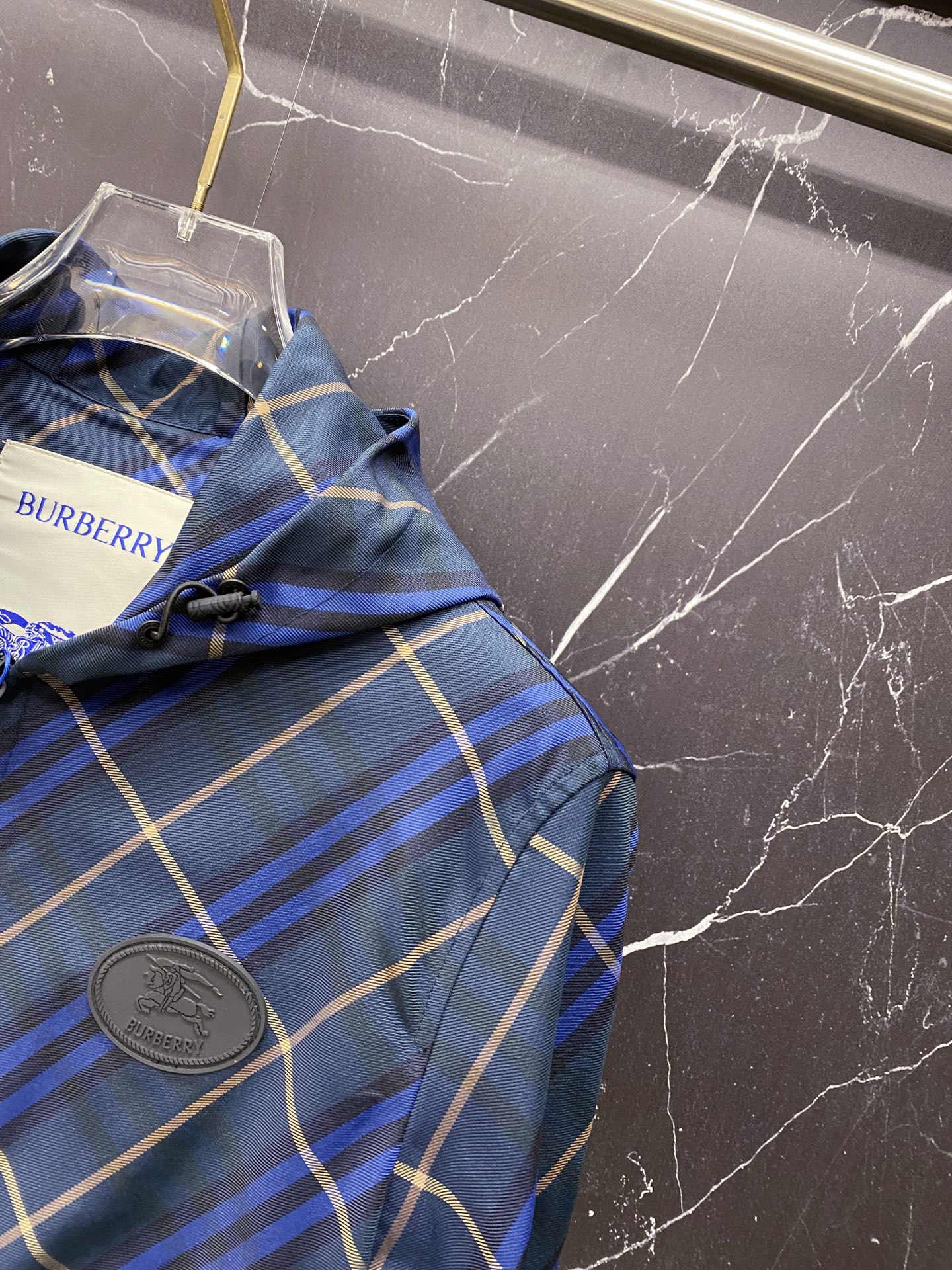 Burberry Jacket Blue Hooded