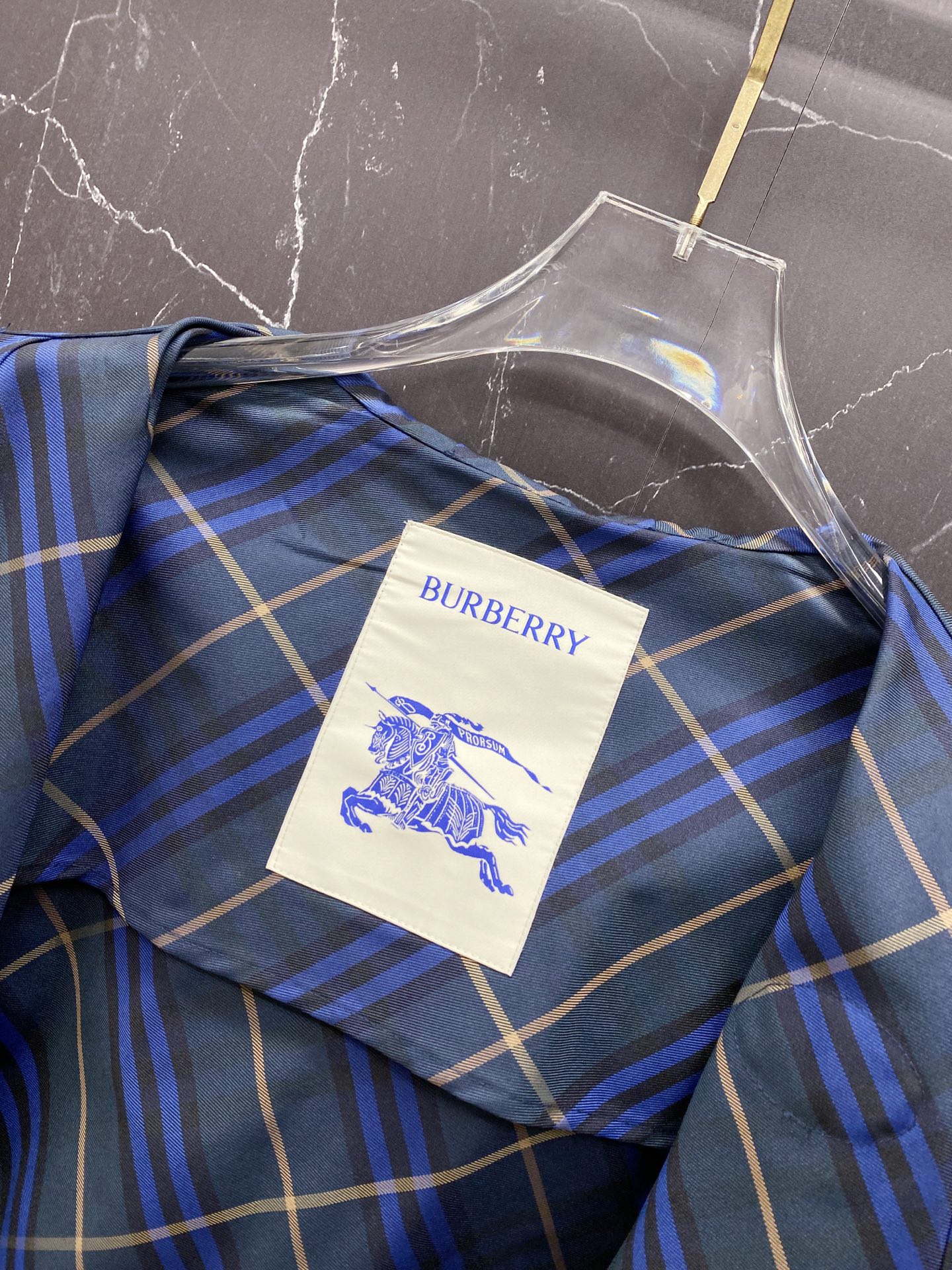 Burberry Jacket Blue Hooded