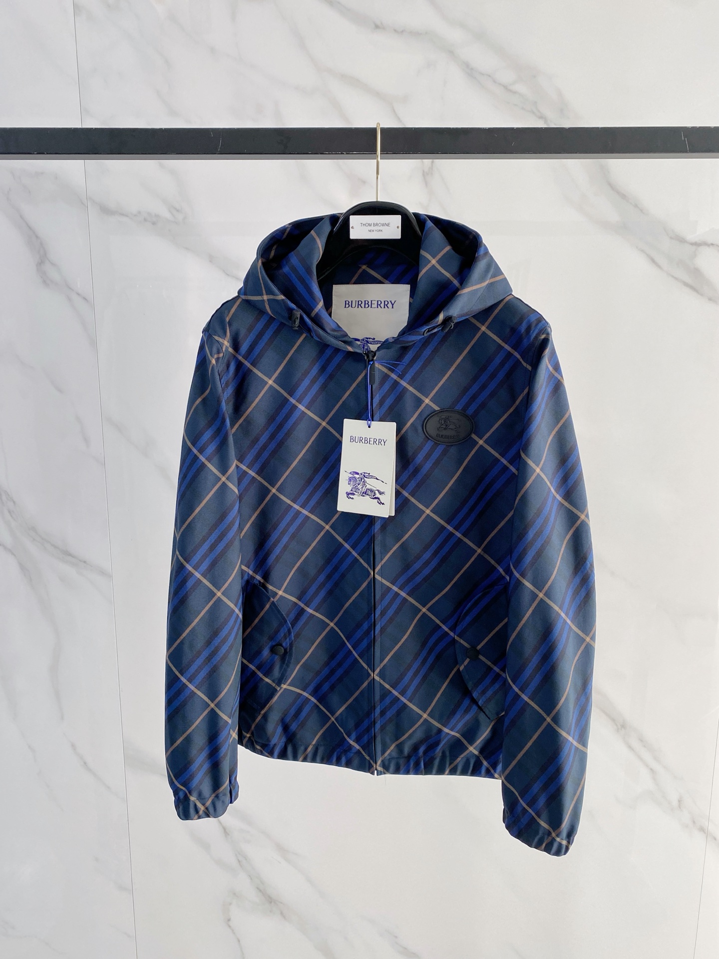 Burberry Jacket Blue Hooded