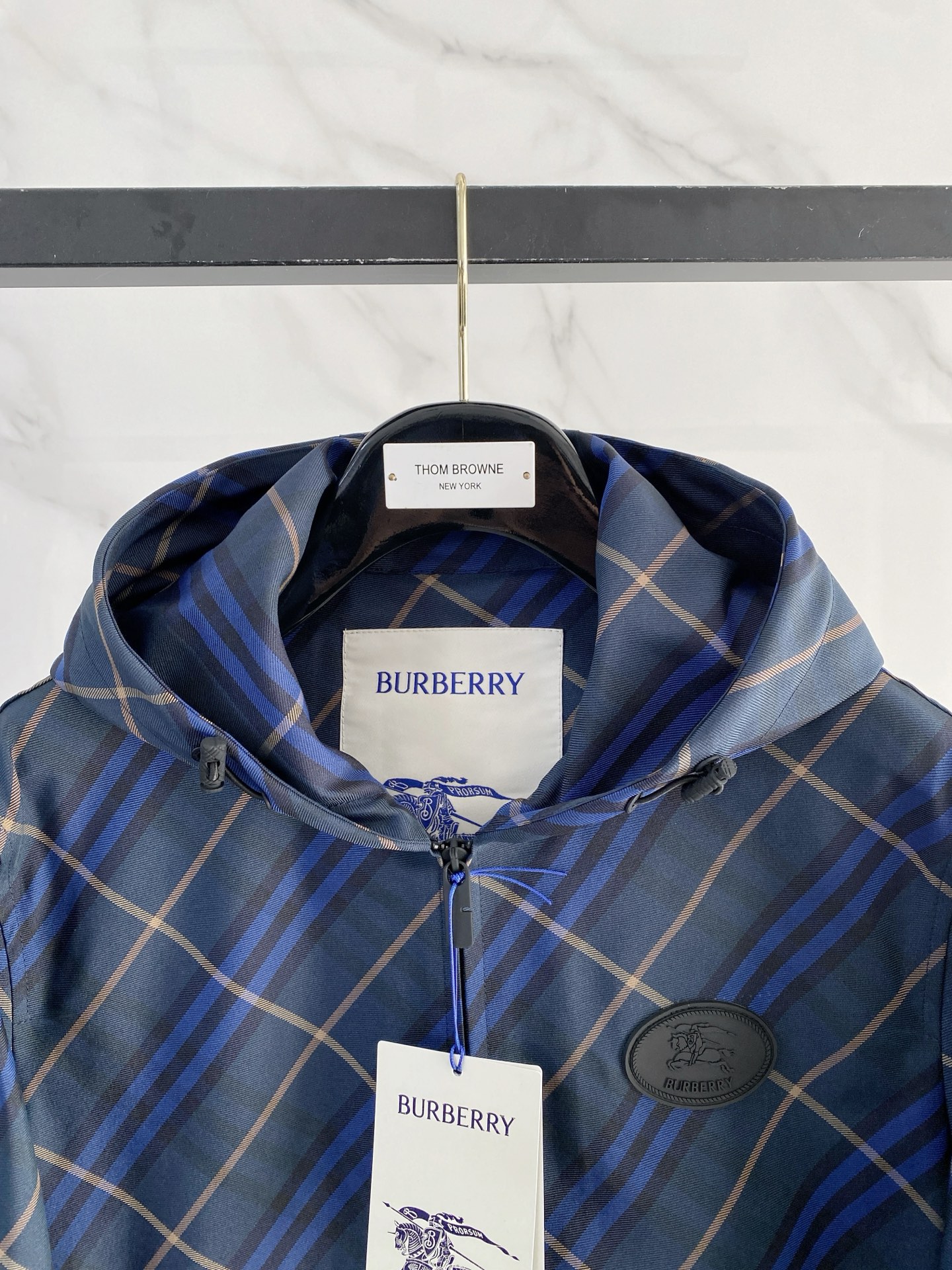 Burberry Jacket Blue Hooded