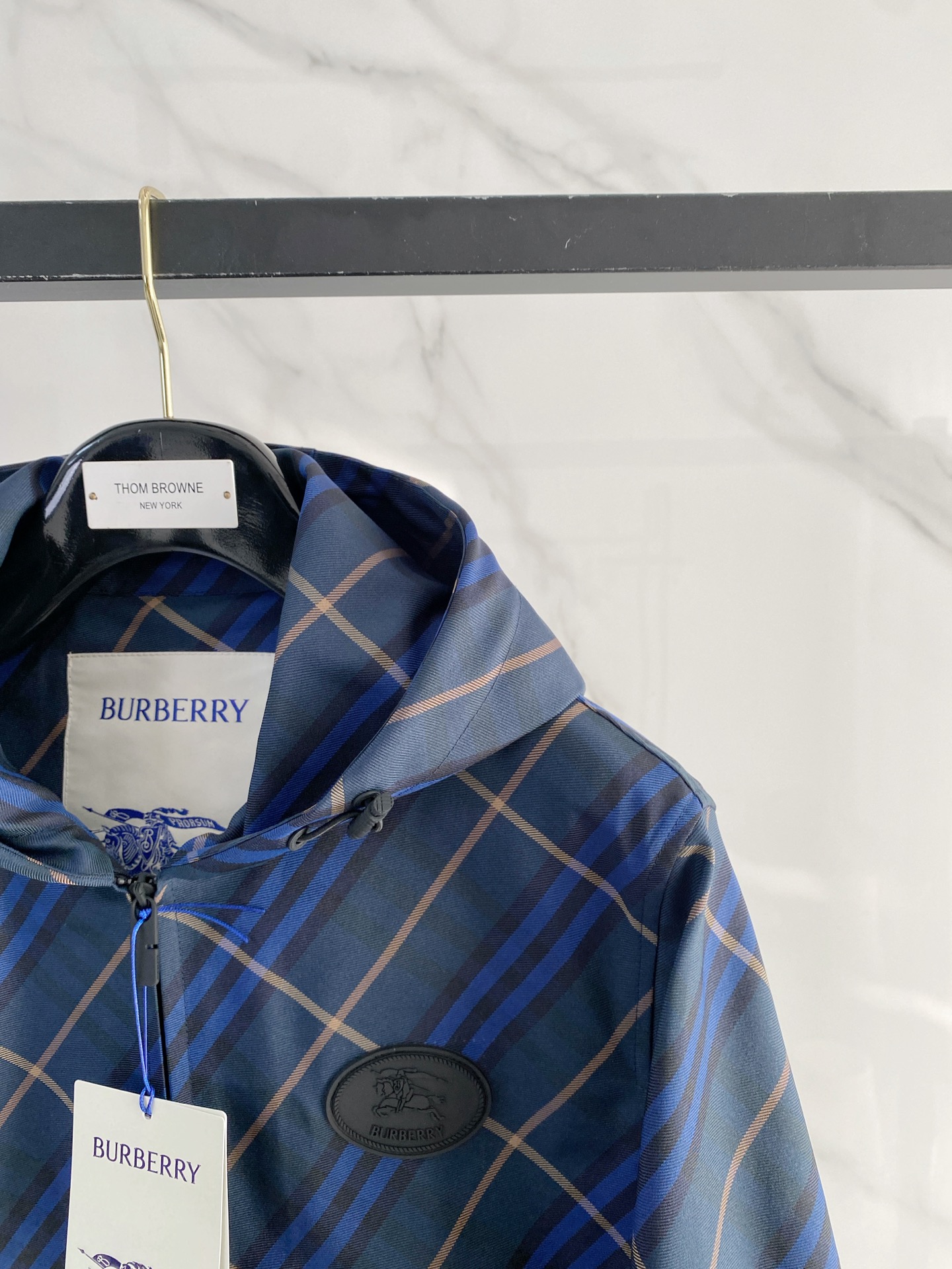 Burberry Jacket Blue Hooded