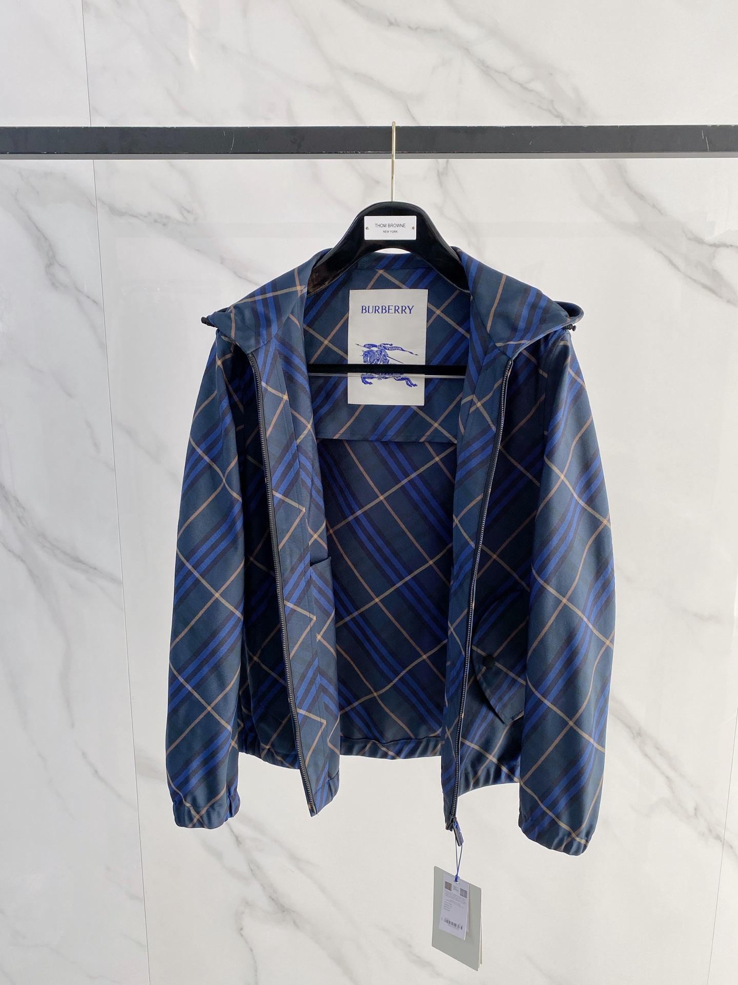 Burberry Jacket Blue Hooded