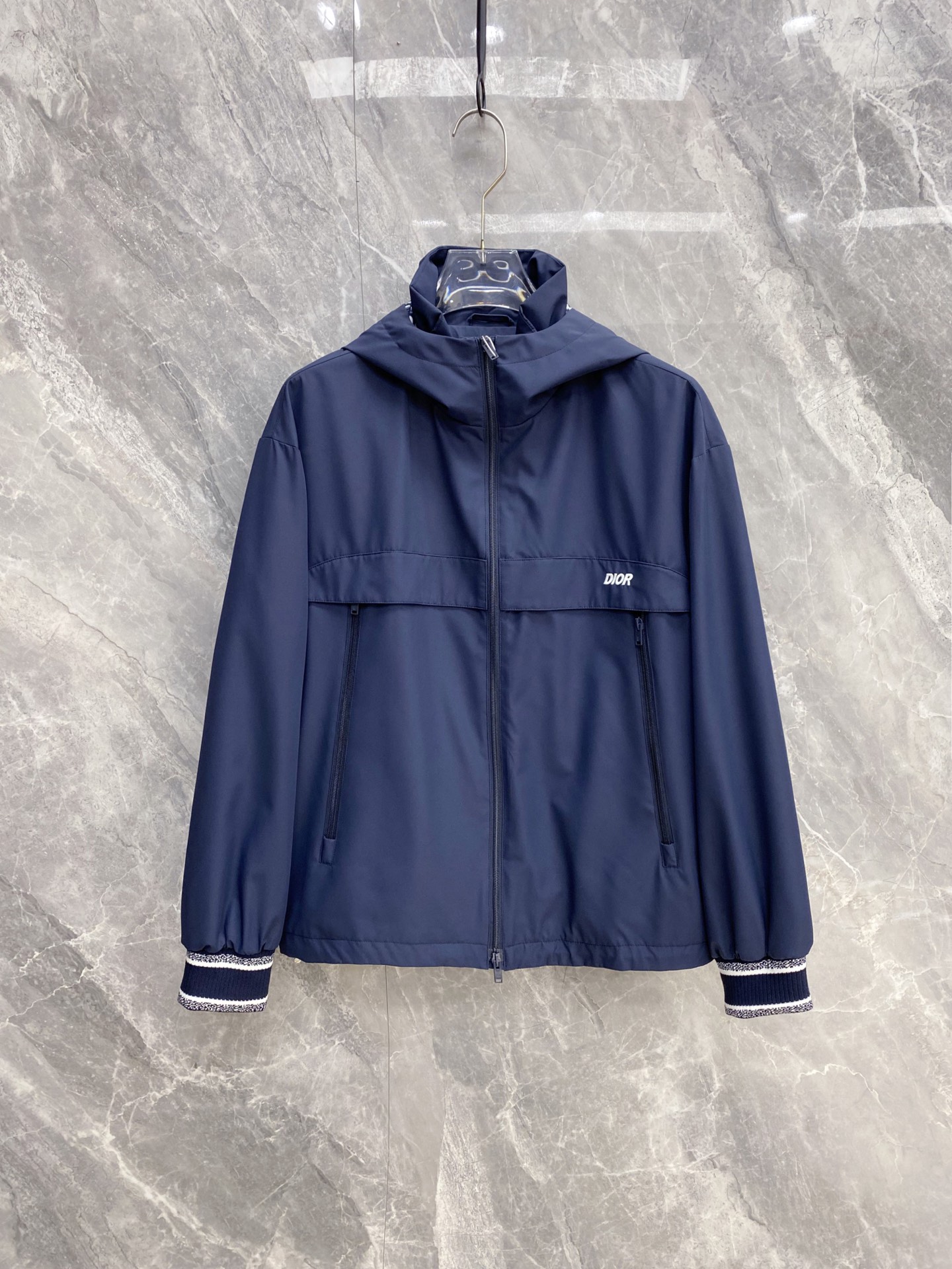 Dior Jacket Blue Hooded S