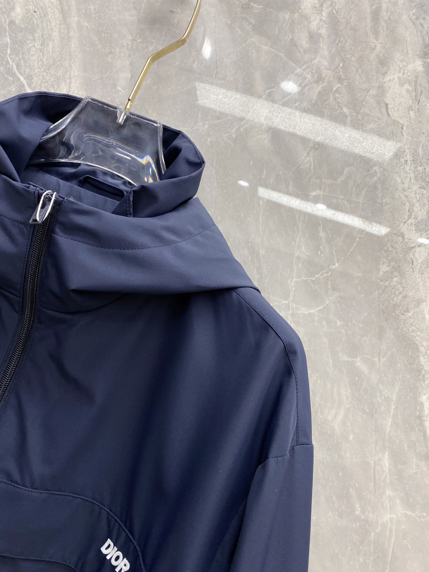 Dior Jacket Blue Hooded S