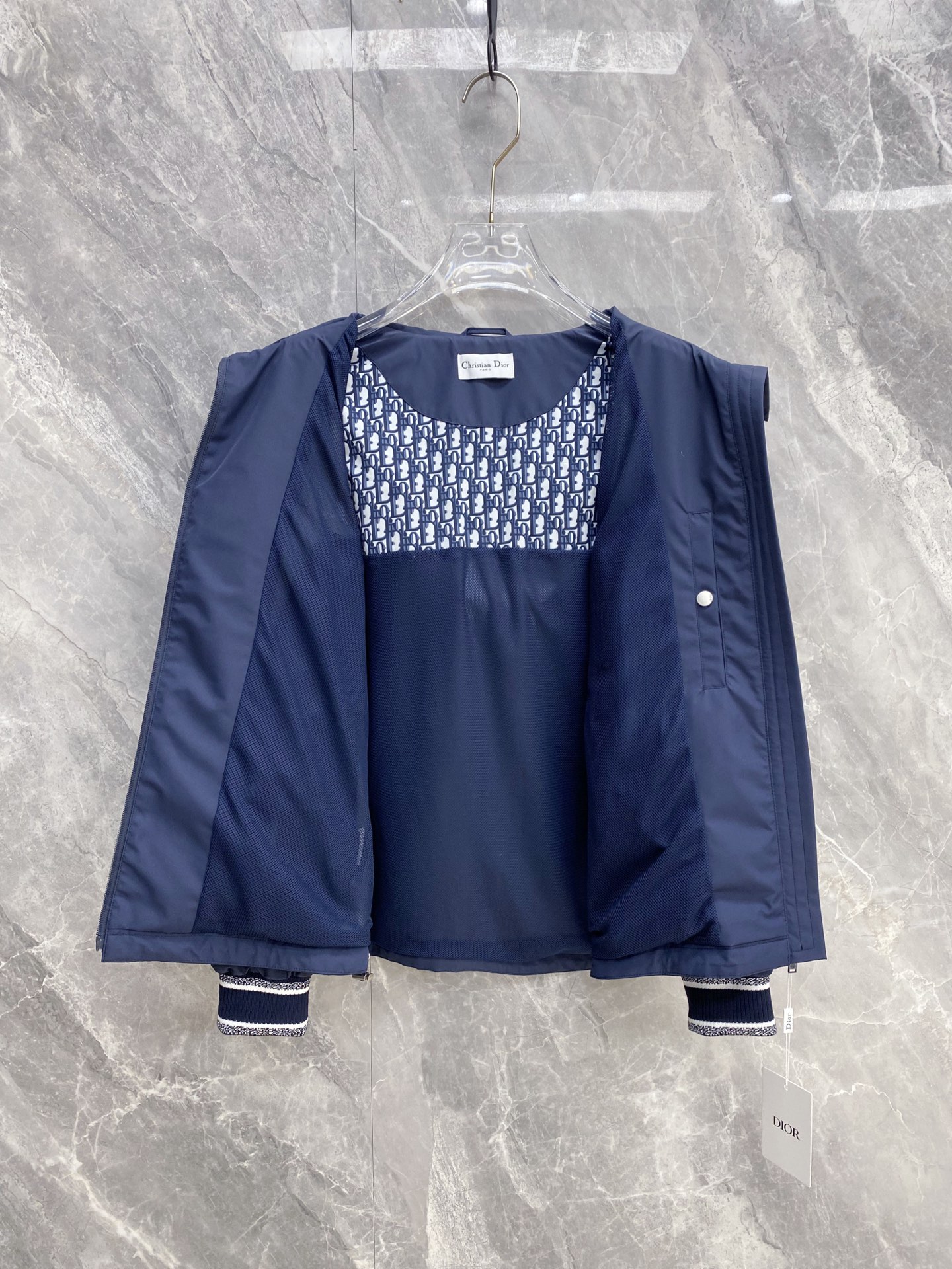 Dior Jacket Blue Hooded S