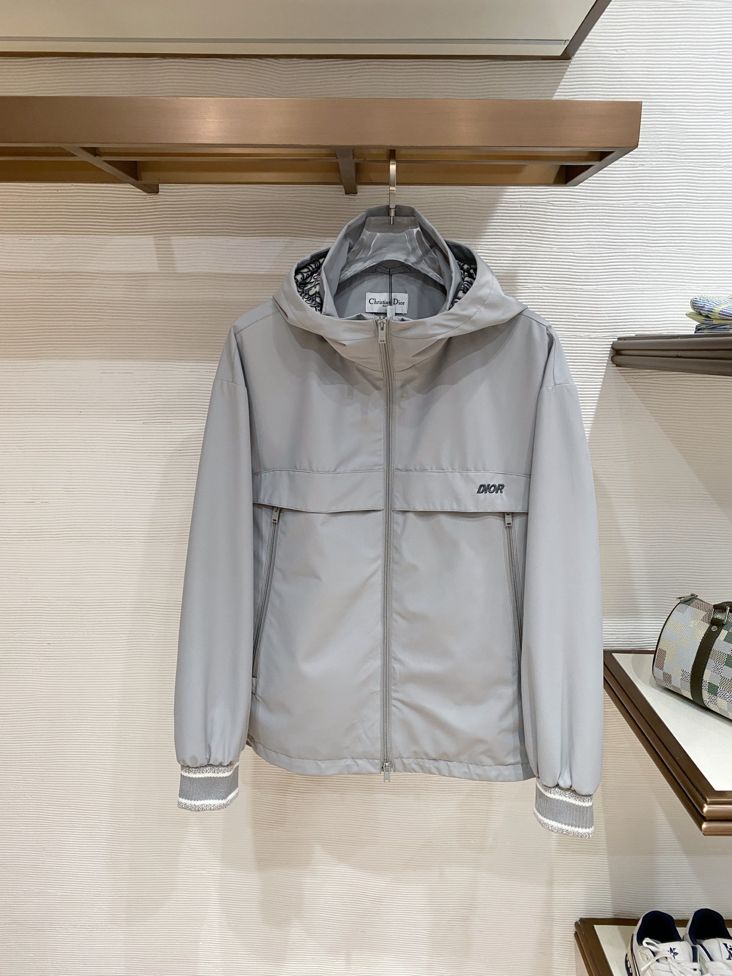 Dior Jacket Blue Hooded S
