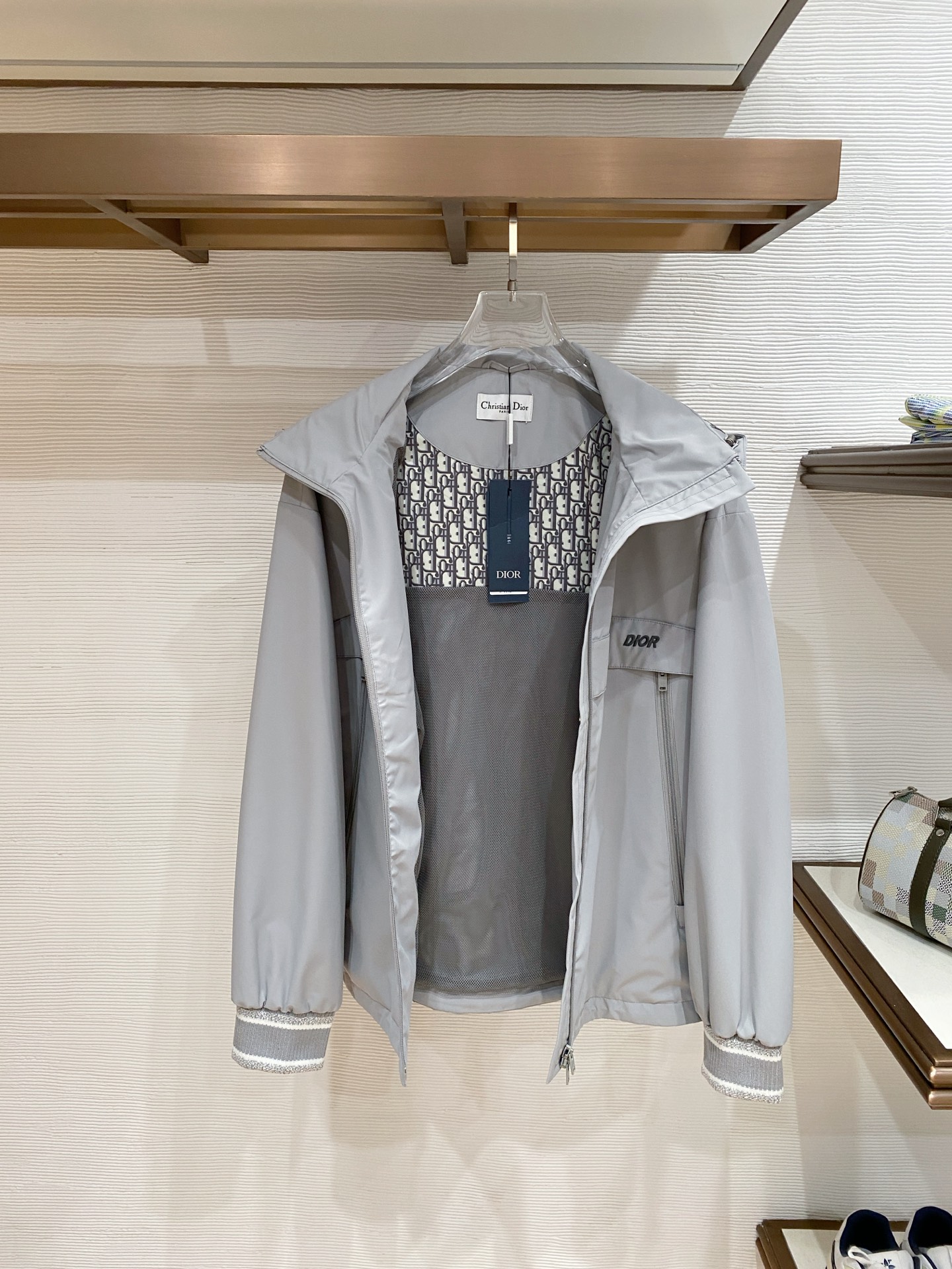 Dior Jacket Blue Hooded S