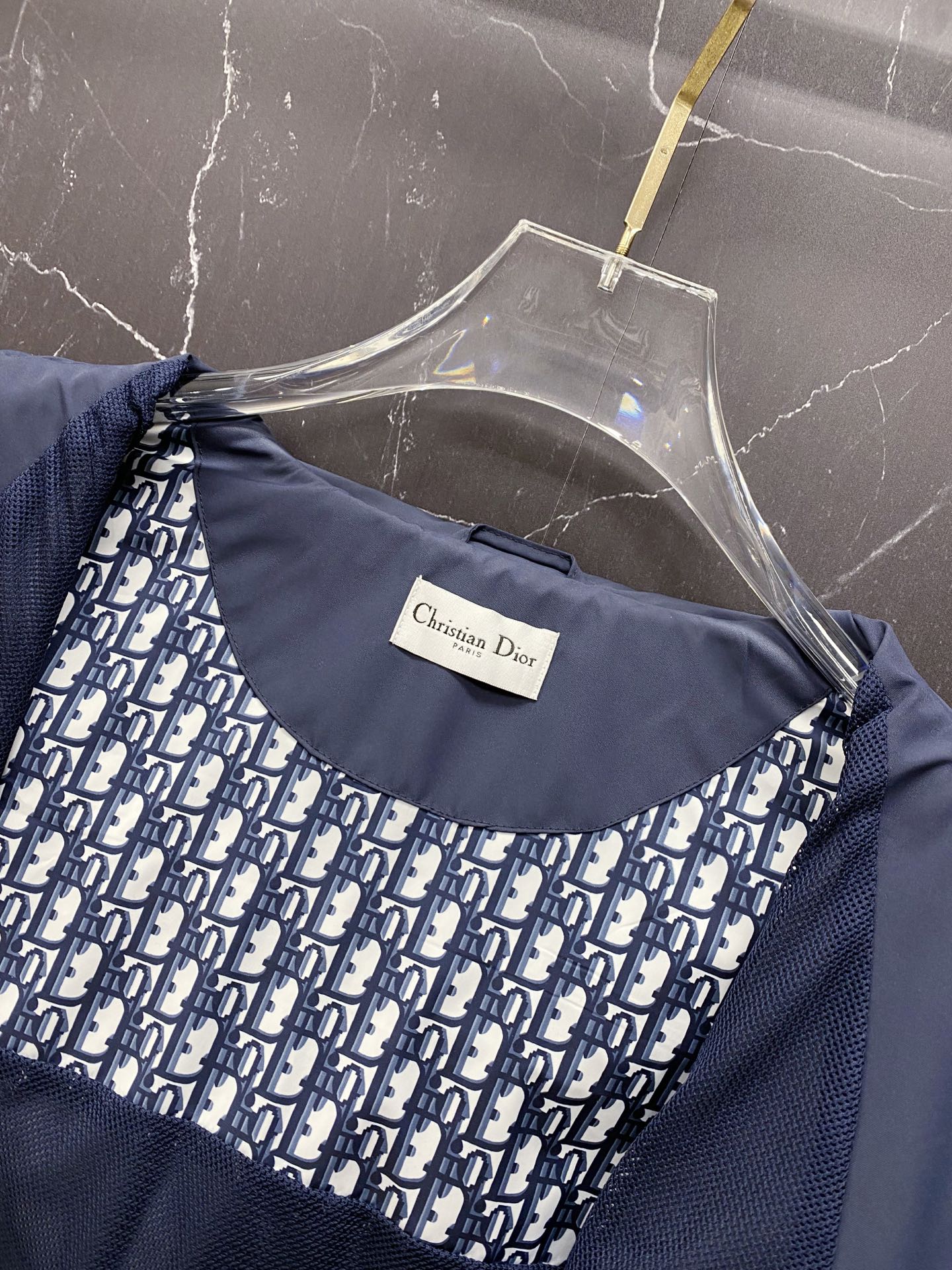 Dior Jacket Blue Hooded S